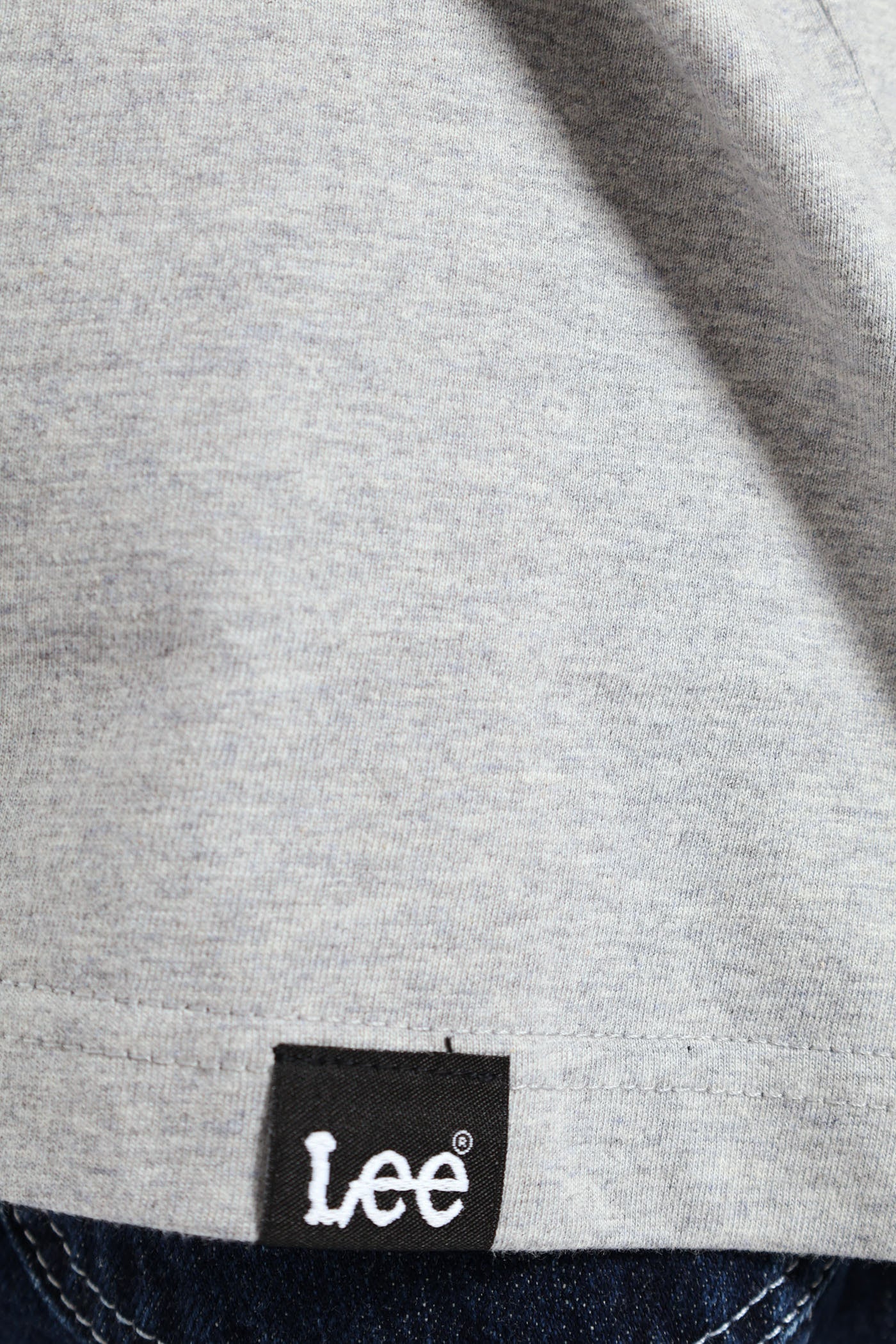 Botr Patch Tee - Grey Melange - Image 5