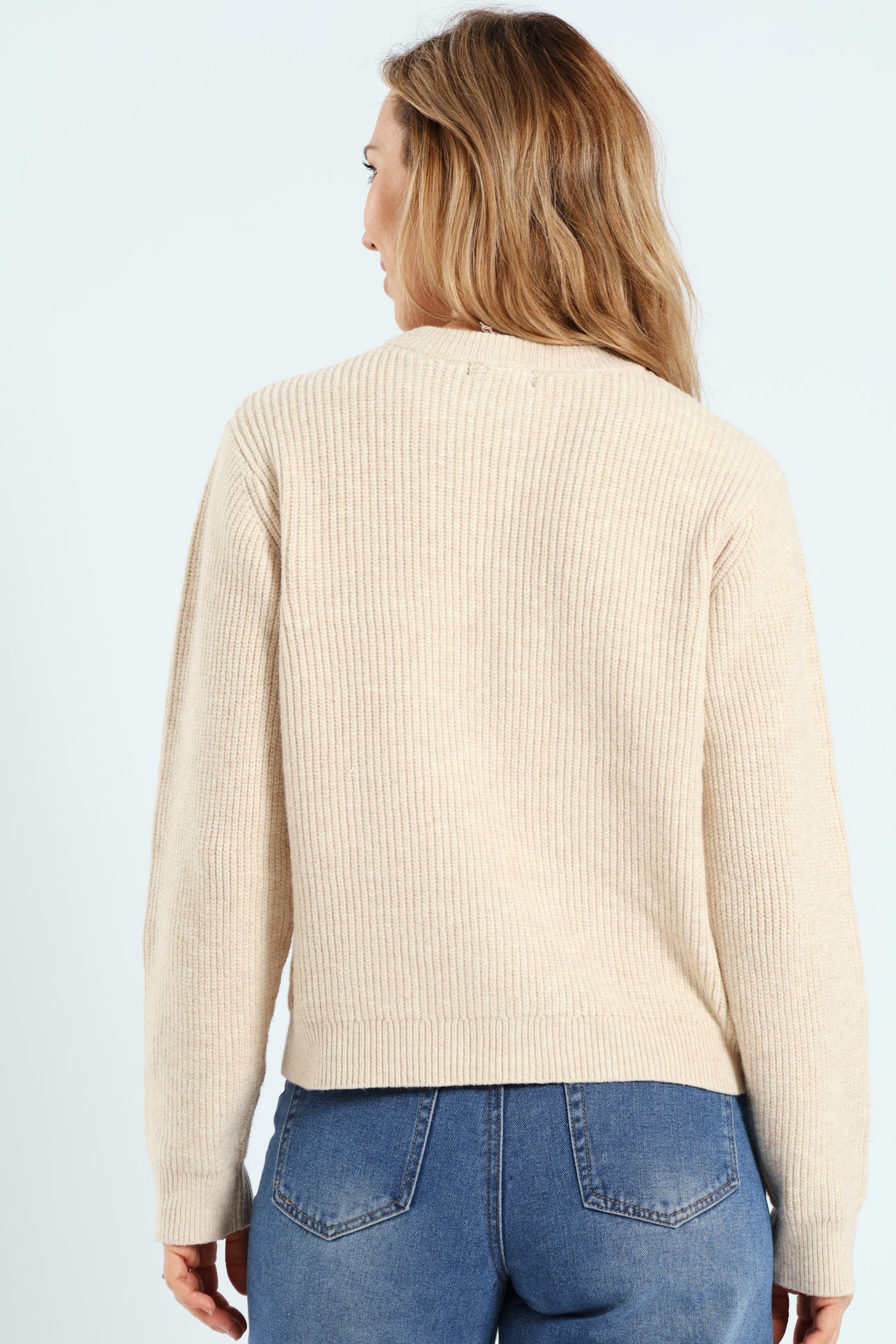 Bow Detail Cardigan - Cream - Image 3