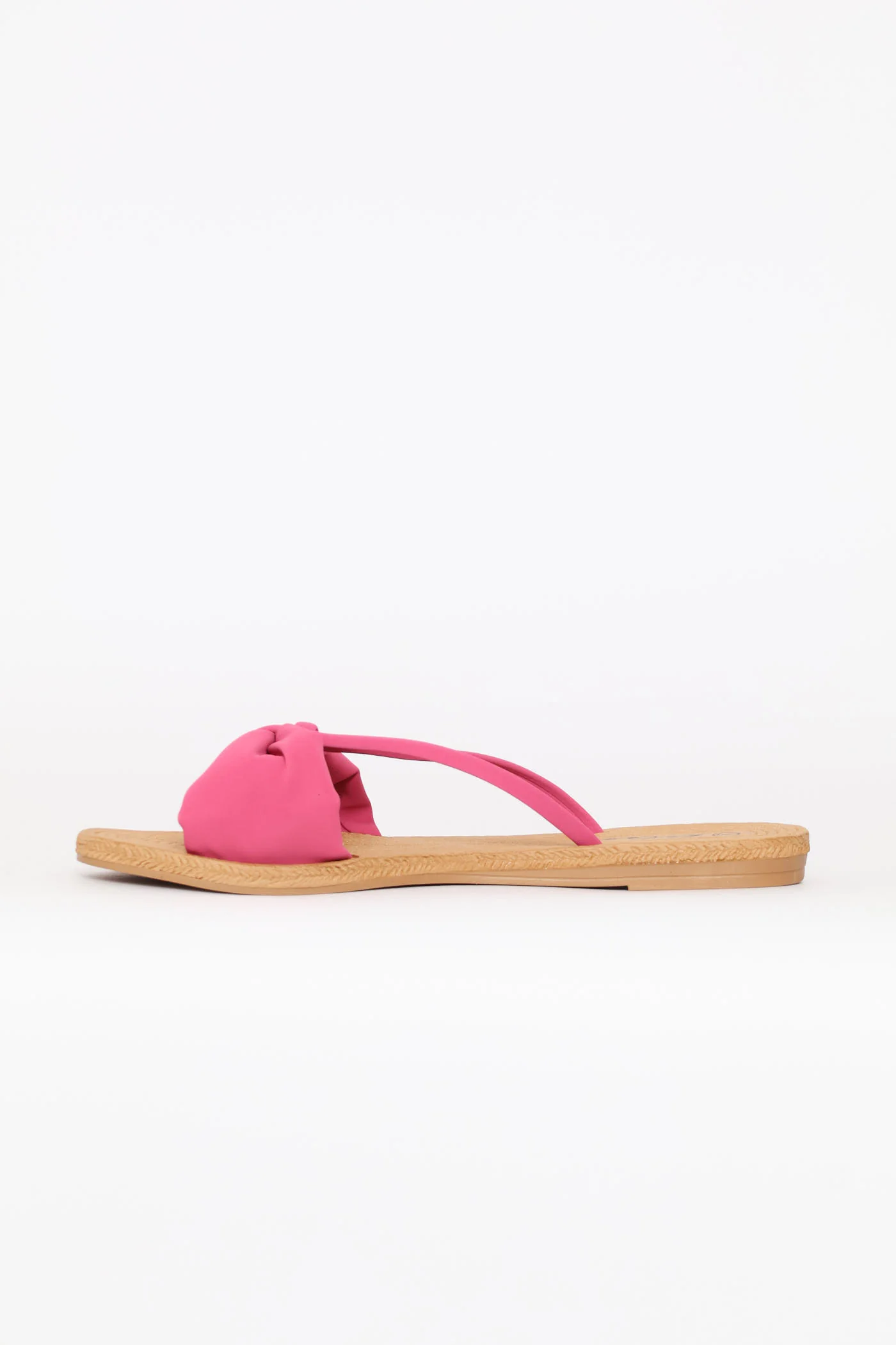 Bow Detail Sandal - Cerise - Image 3
