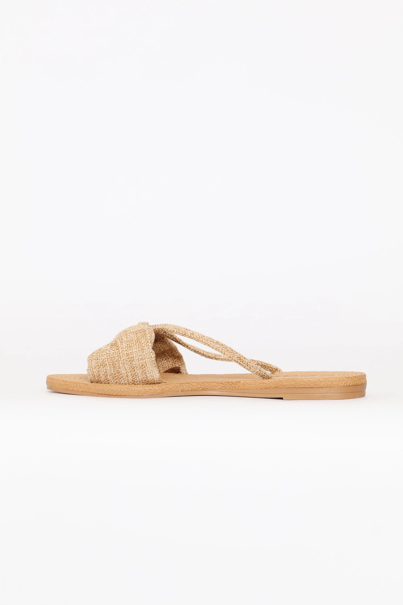 Bow Detail Sandal - Natural - Image 3