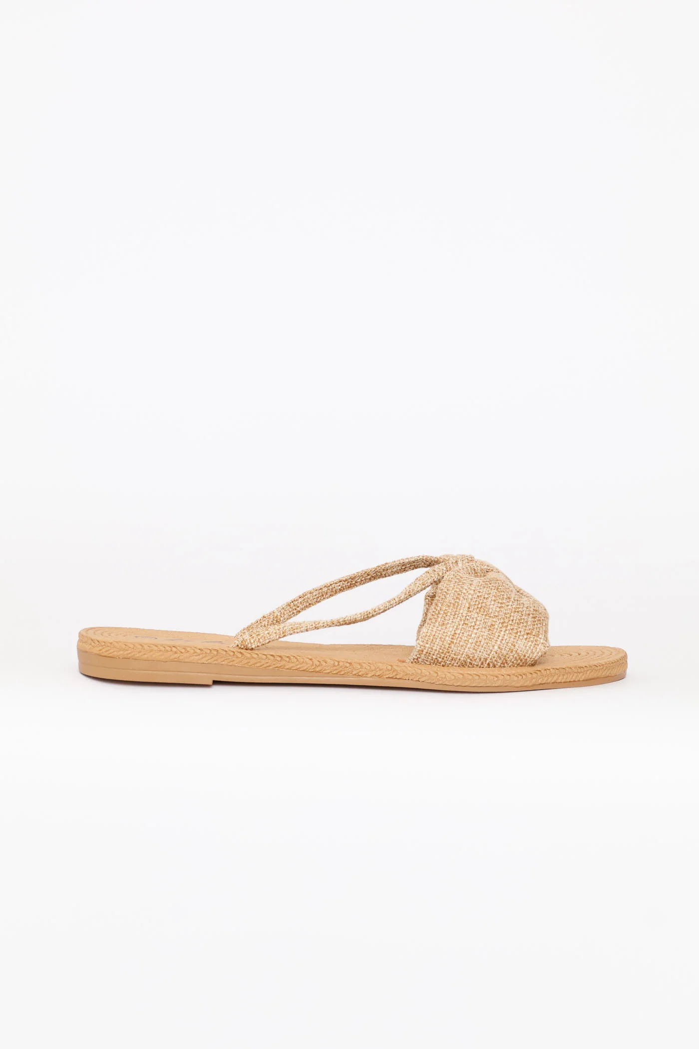 Bow Detail Sandal - Natural - Image 4