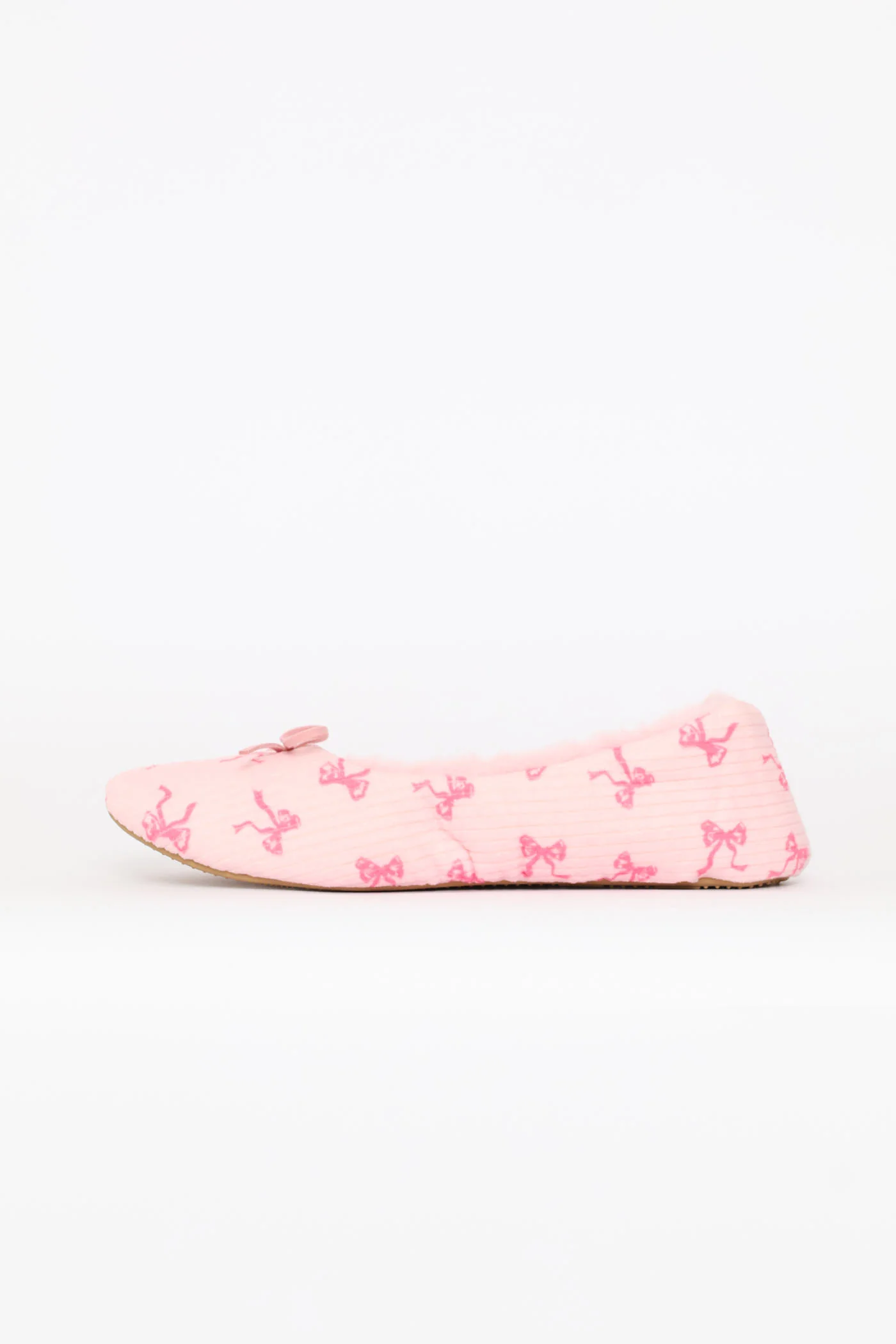 Bow Detail Slipper Pump - Pink - Image 3