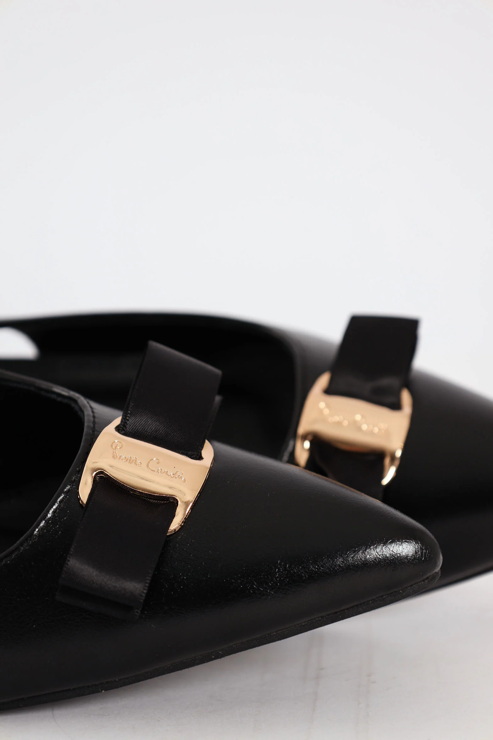 Bow Slingback Kitten Heel - Black - Image 2