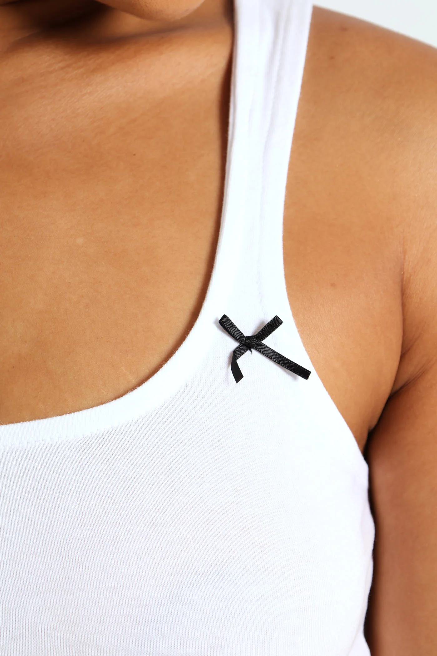 Bow Tank Top - White - Image 4