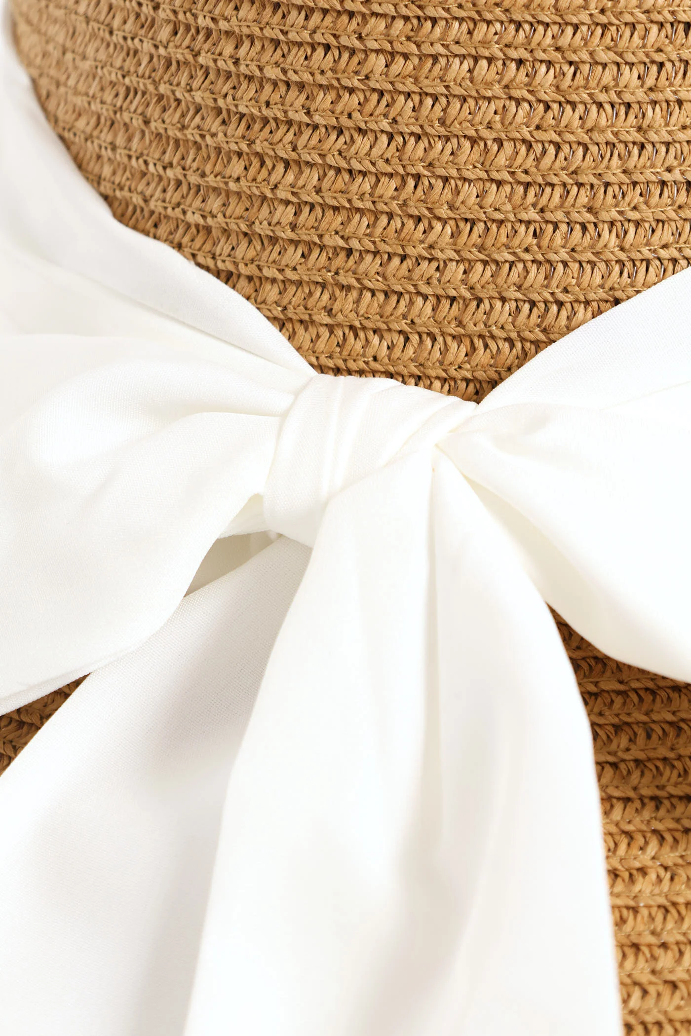 Bow Turned Down Sunhat - Tan - Image 3