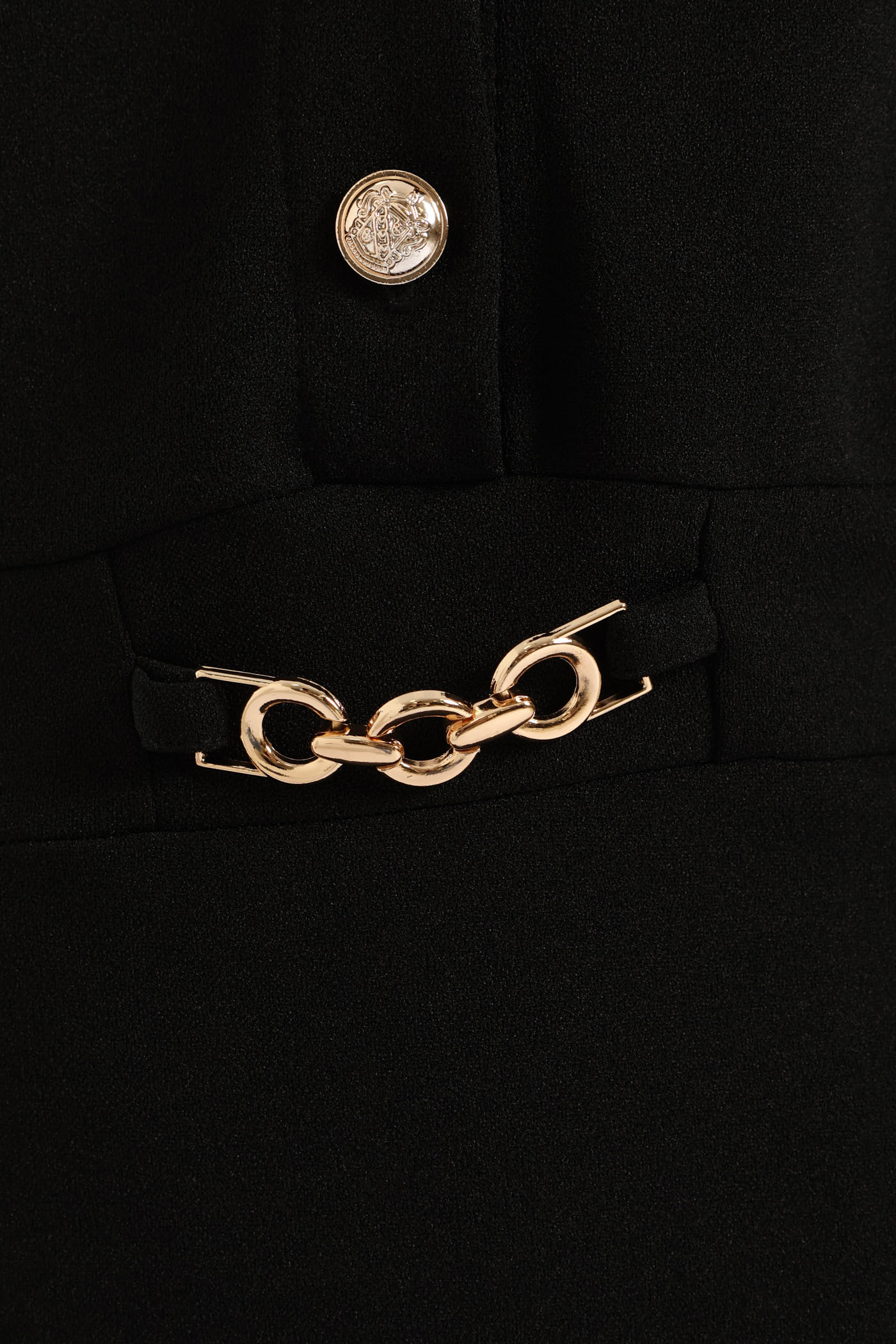 Box Pleated Preppy Dress - Black - Image 6