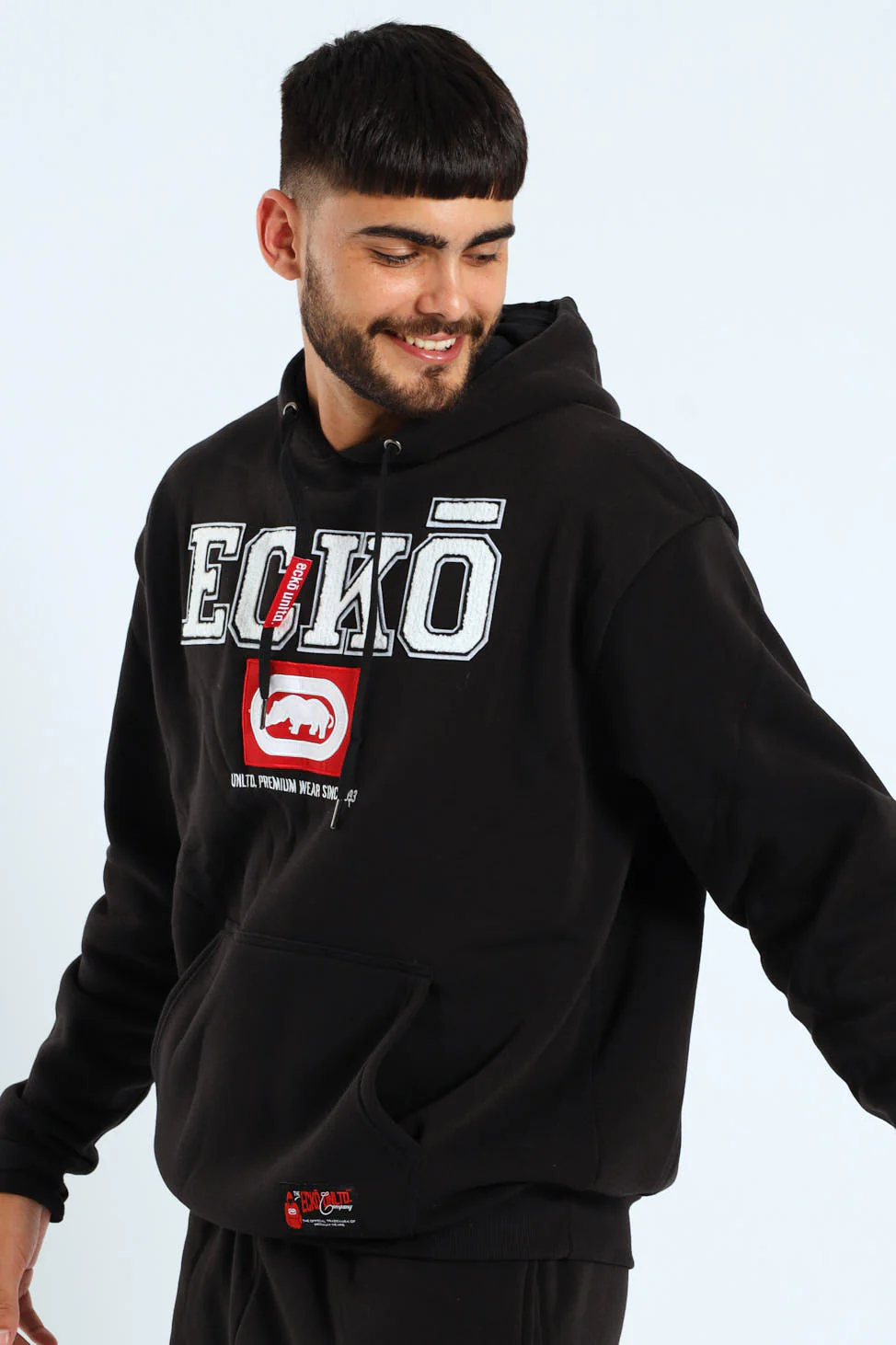 Box Script Hoody - Black - Image 3