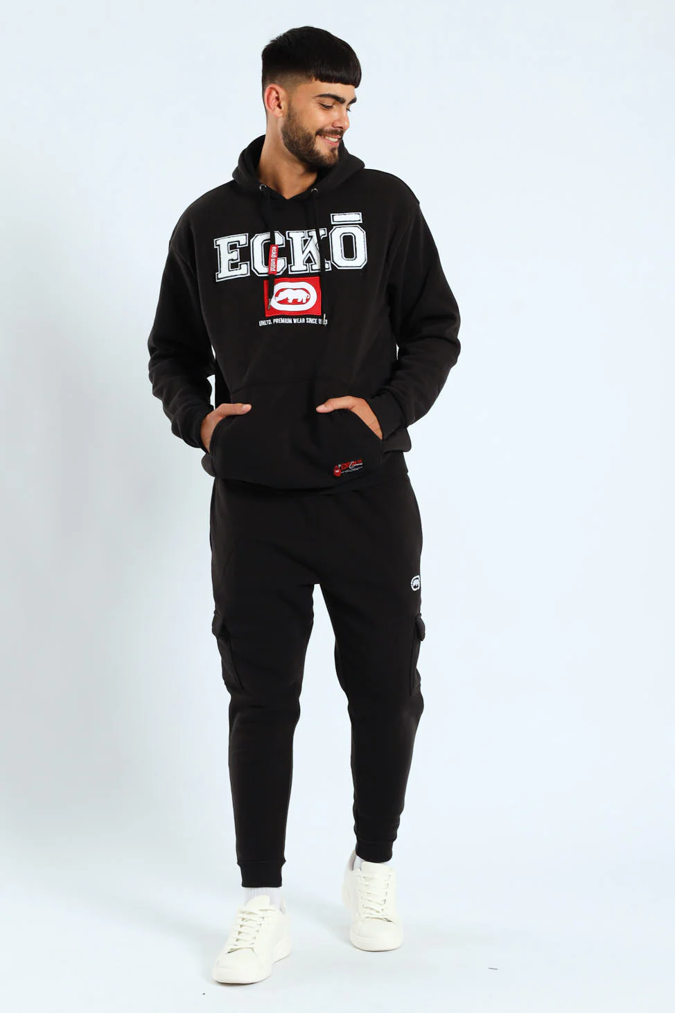 Box Script Hoody - Black - Image 4