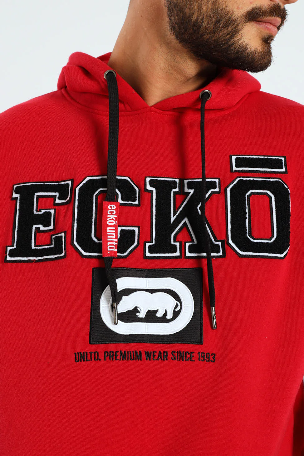 Box Script Hoodie - Red - Image 2