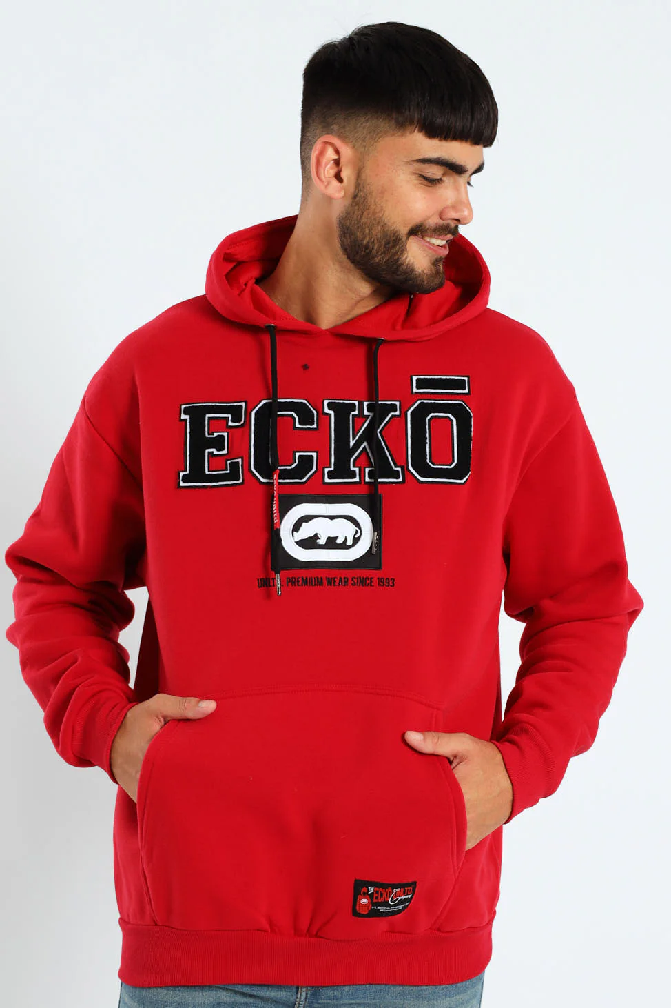 Box Script Hoodie - Red - Image 4