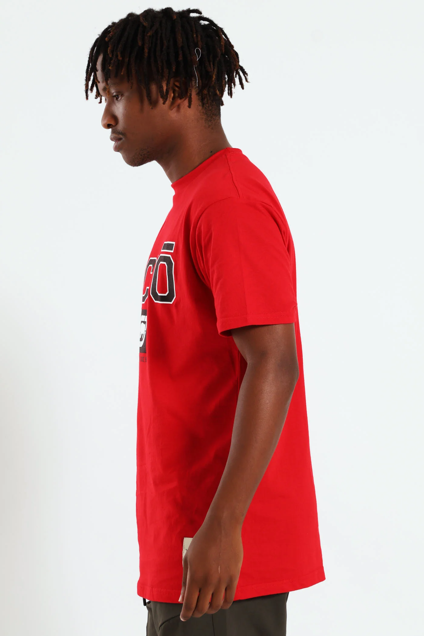 Box Script Tee - Red - Image 3