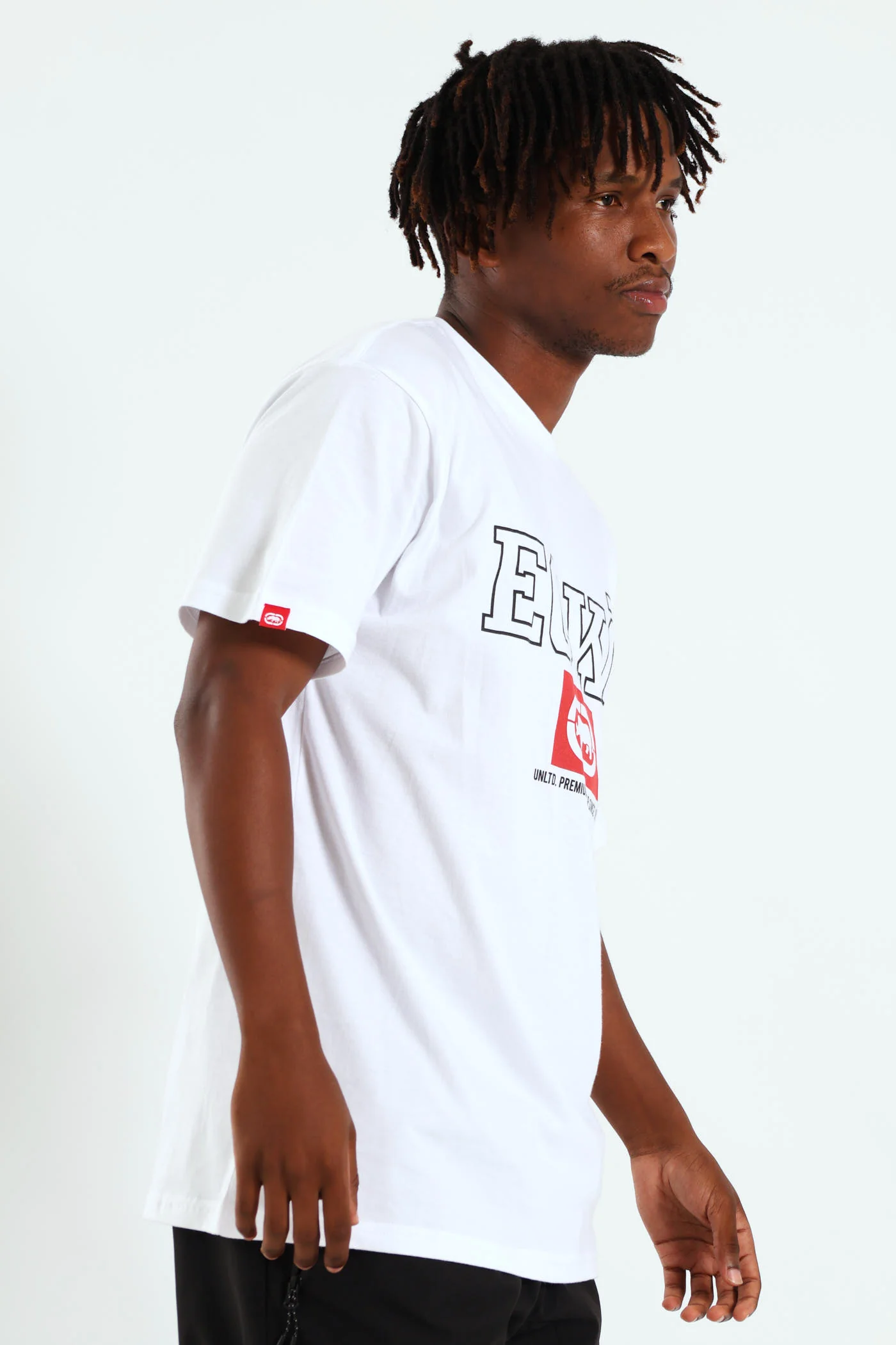 Box Script Tee - White - Image 2