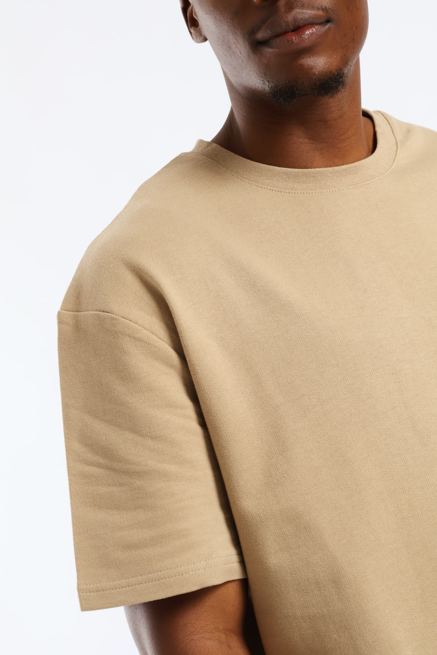 Boxy Basic Tee - Taupe - Image 2