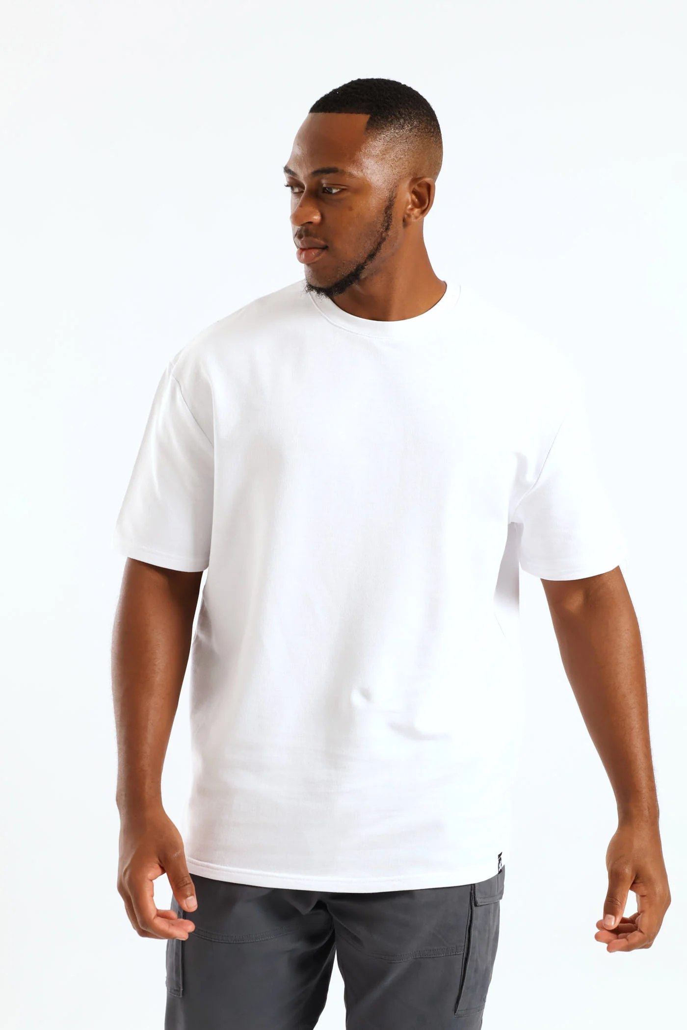 Boxy Basic Tee - White - Image 2
