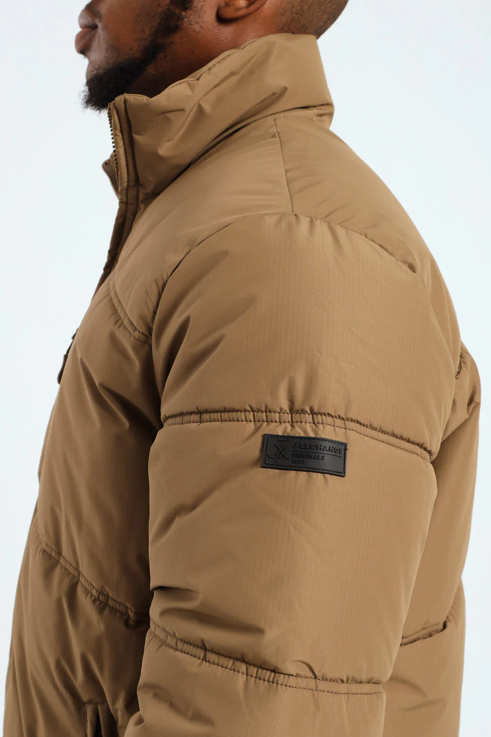 Boxy Fit Puffer - Taupe - Image 2