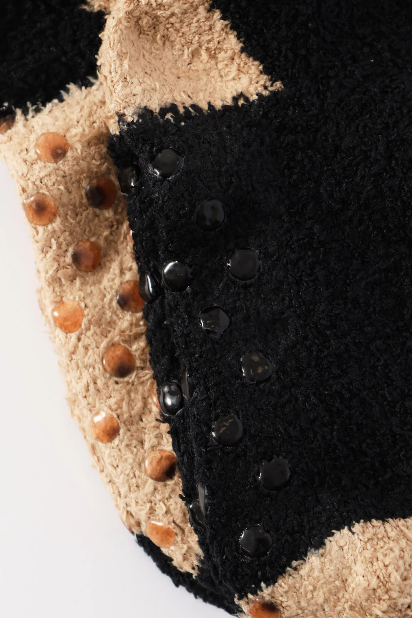 Boys 2 Pack Plain Smile Fluffy Socks - Black - Image 3