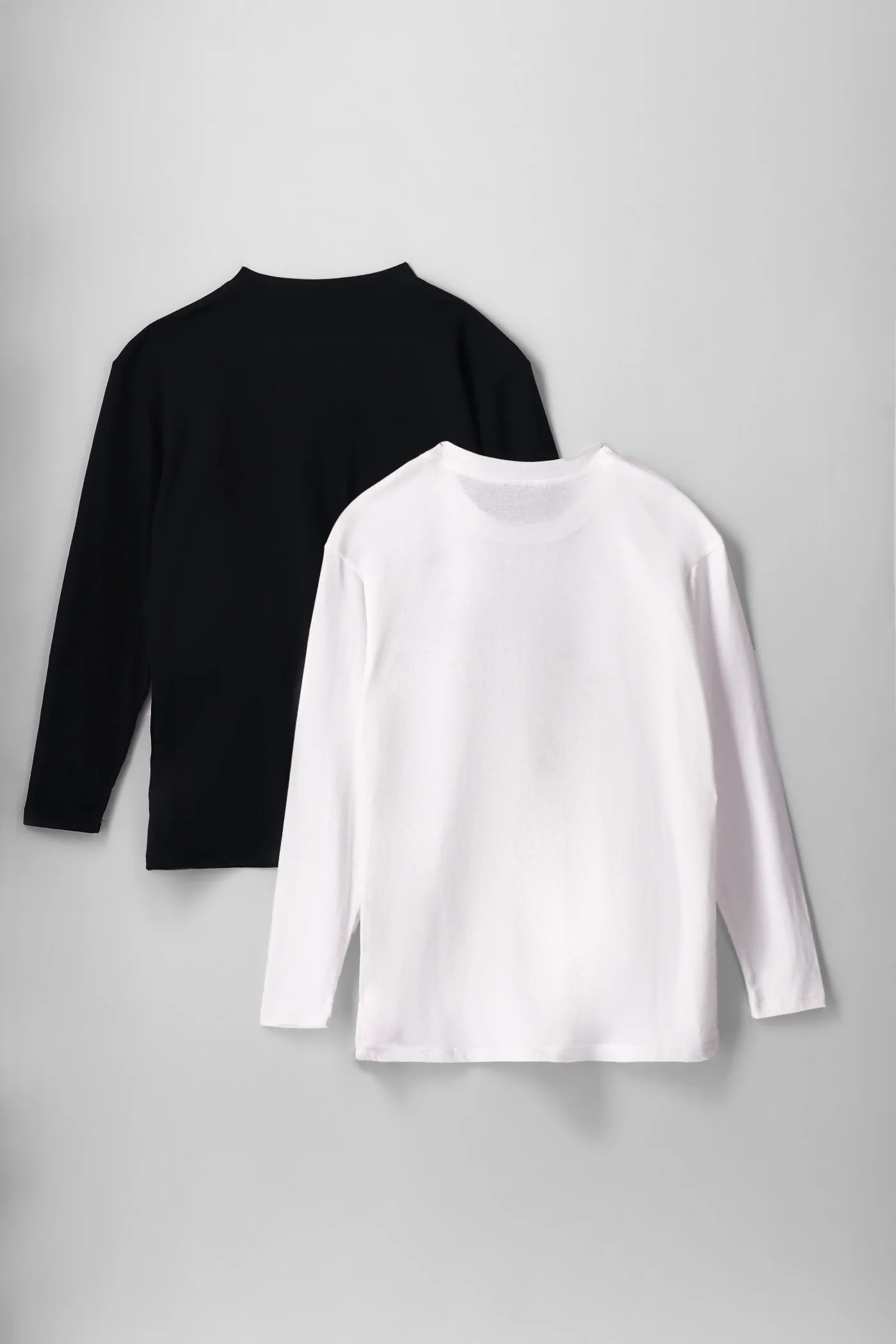 Boys 2 Pack Alpha NY Long Sleeve Tee - Black/White - Image 2