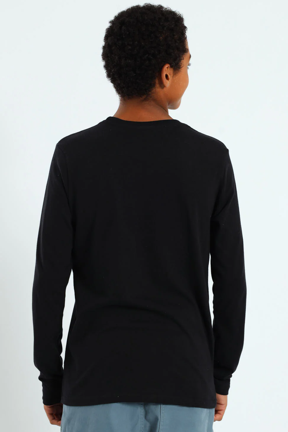 Boys 2 Pack Skate Text Long Sleeve Tees - White/Black - Image 7