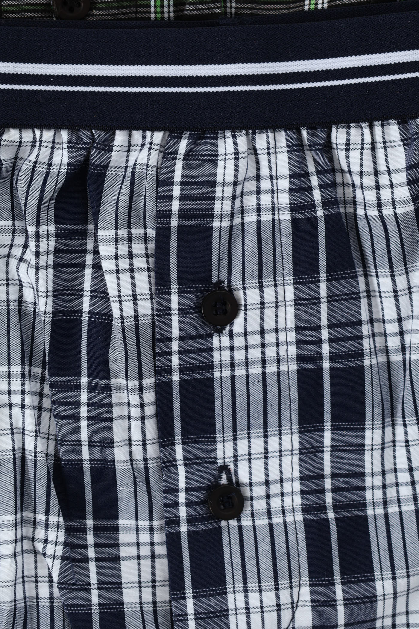 Boys 2 Pack Woven Check Boxers - Image 2