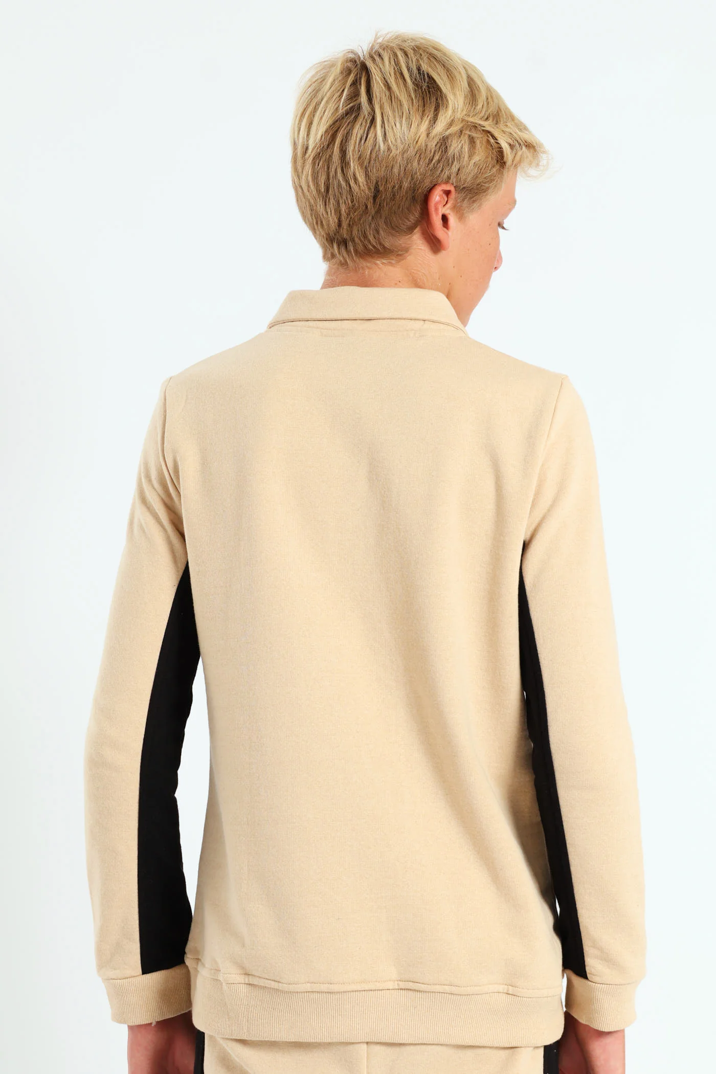 Boys 3/4 Zip Nylon Pocket Fleece Top - Image 4