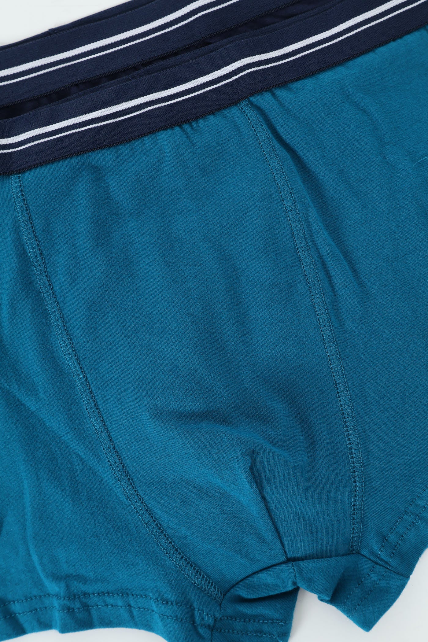 Boys 3 Pack Plain Boxers - Blue - Image 4