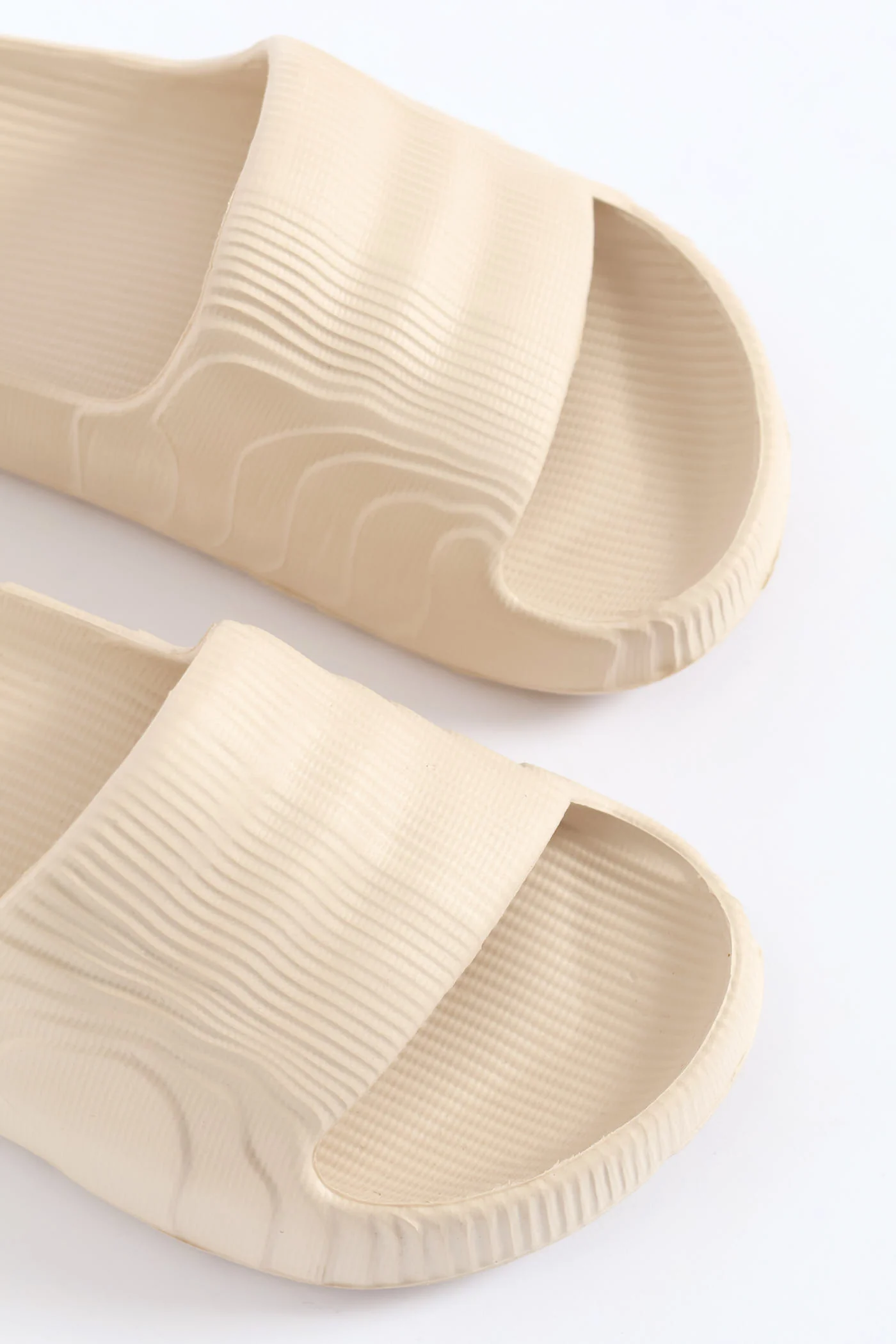 Boys 3D Moulded Slide - Taupe - Image 2