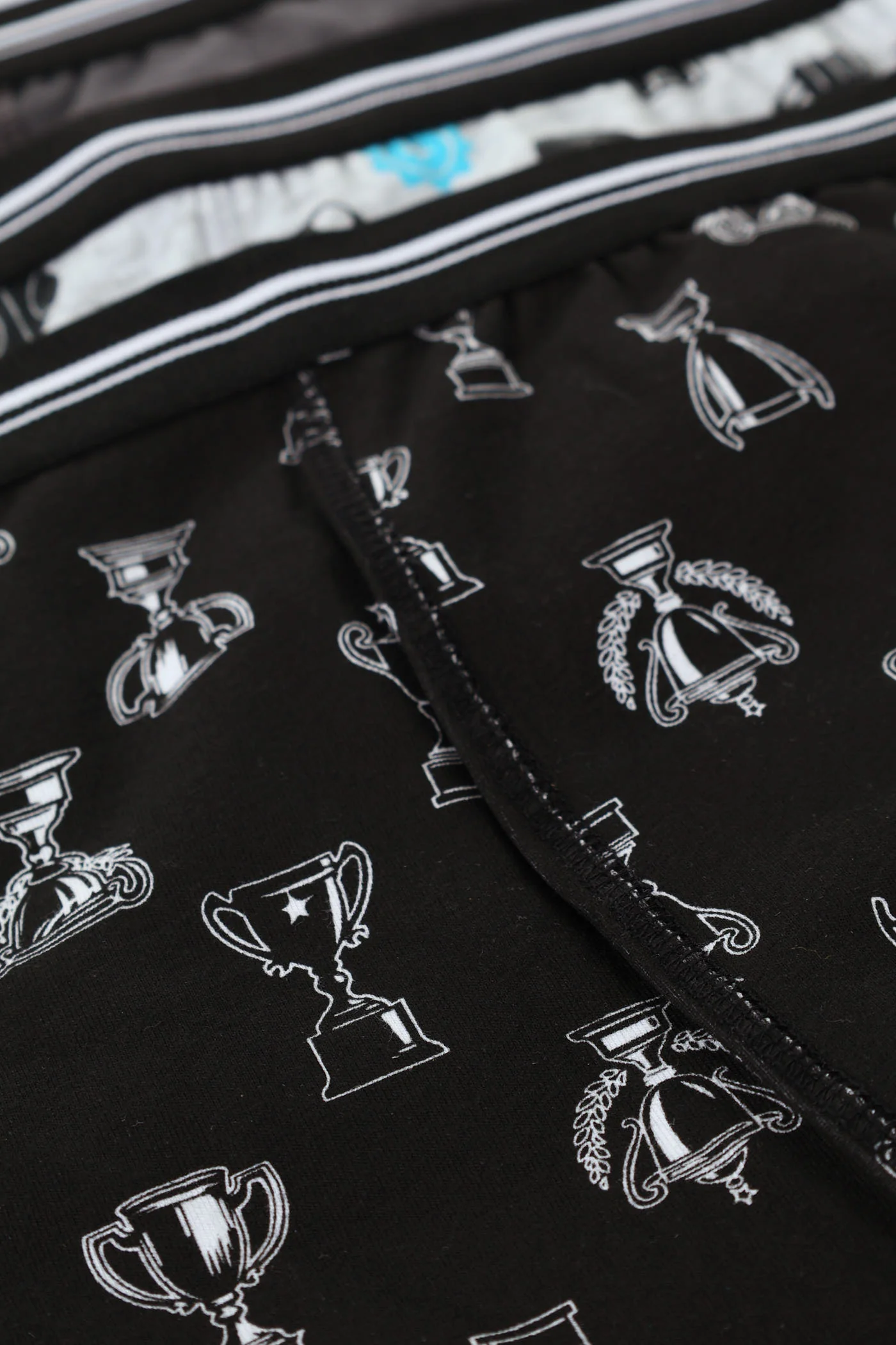 Boys 5 Pack Sports Themed Boxers - Black - Image 2