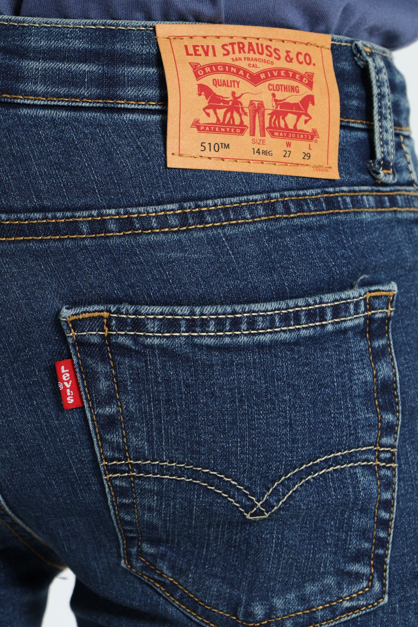 Boys 510 Performance Jeans - Dark Blue - Image 4