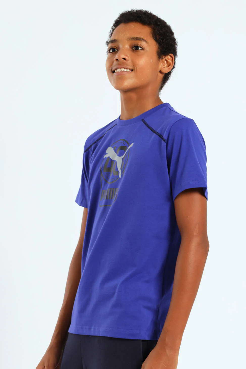 Boys Active Sports Graphic Tee - Blue - Image 2