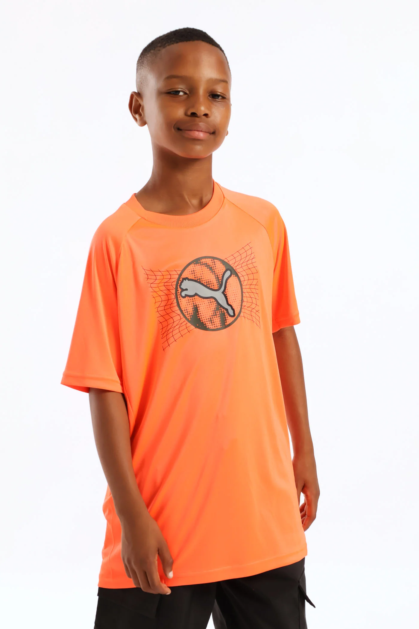 Boys Active Sports Tee - Orange - Image 2
