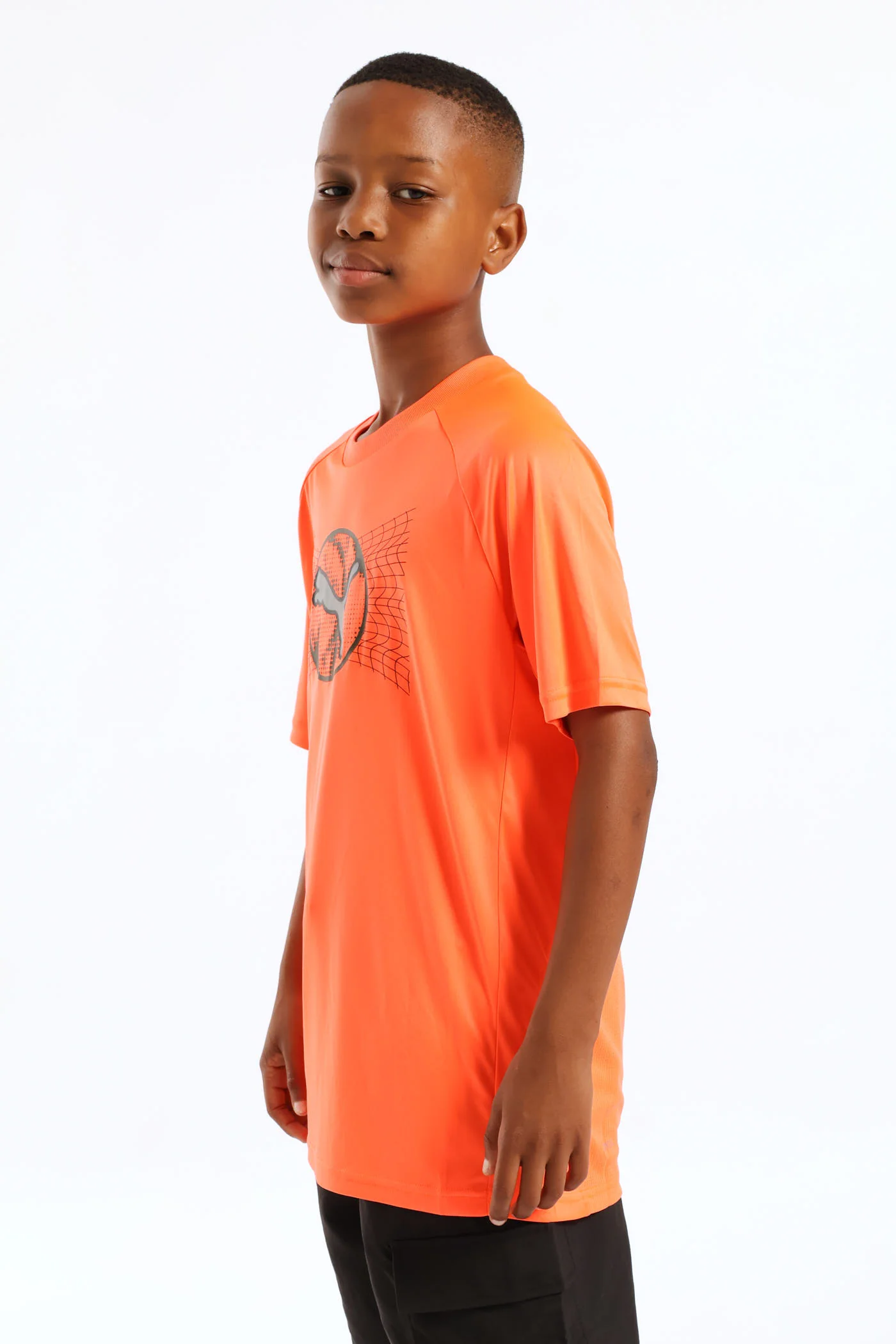 Boys Active Sports Tee - Orange - Image 3
