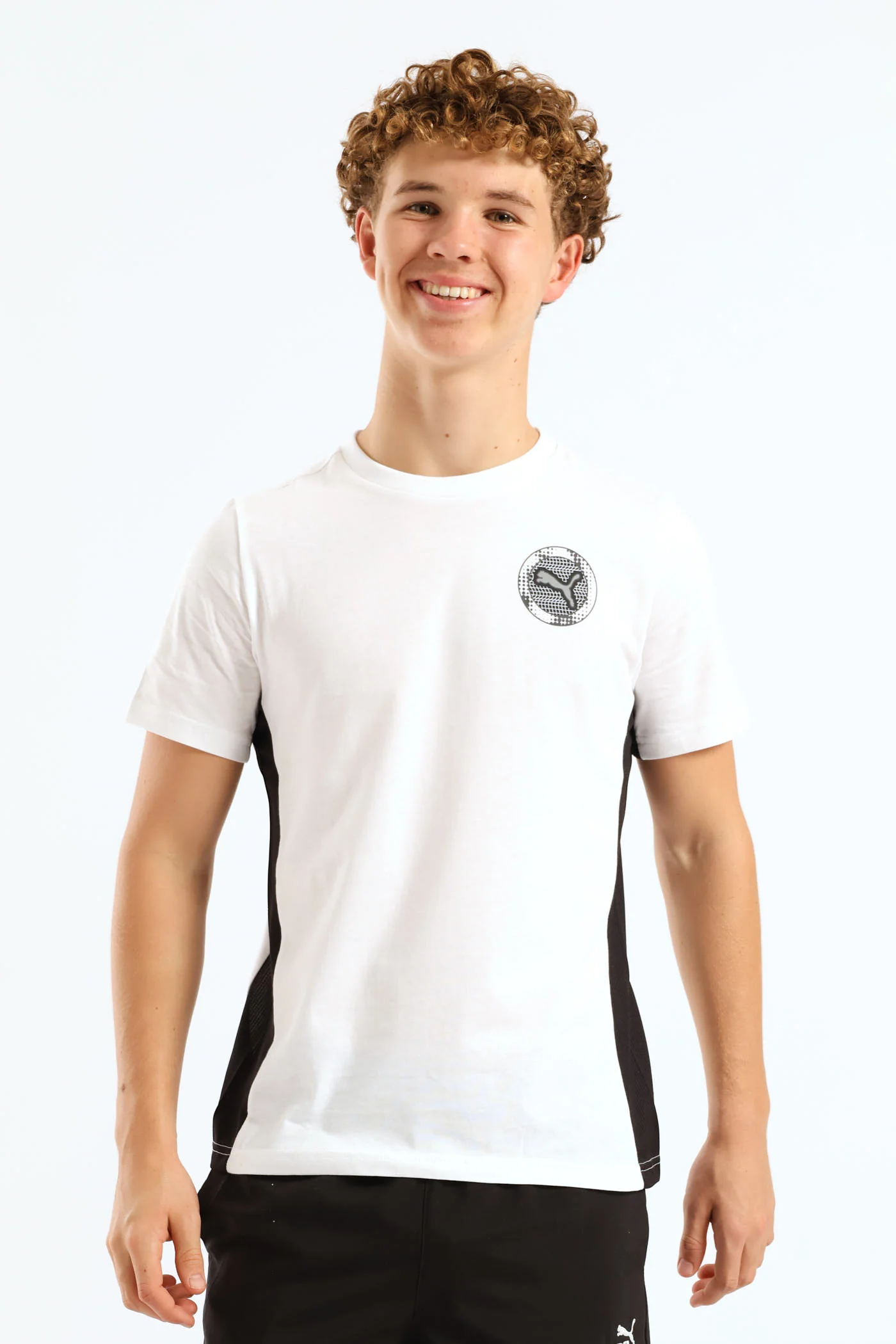 Boys Active Sports Tee - White - Image 2