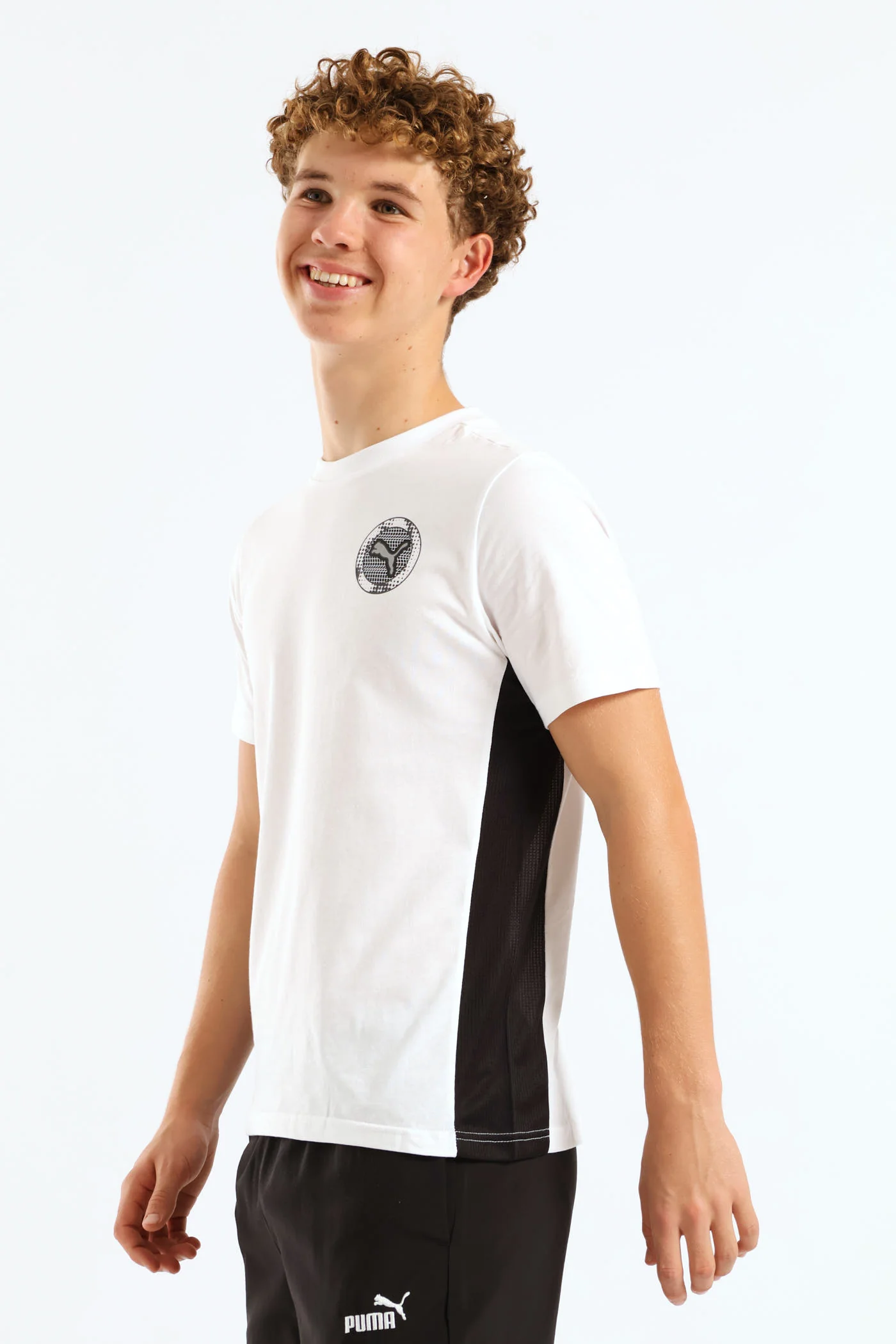Boys Active Sports Tee - White - Image 3