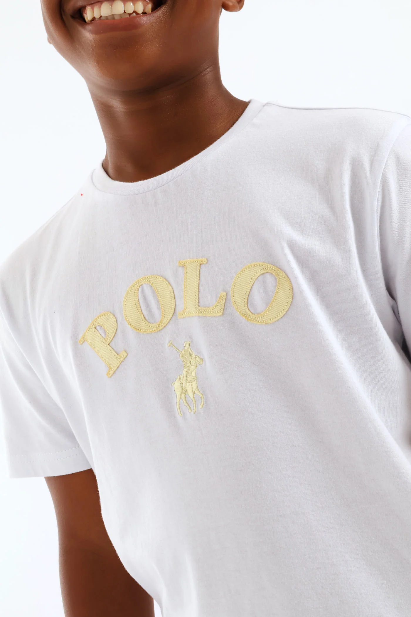 Boys Alistair Applique T-Shirt - White - Image 2