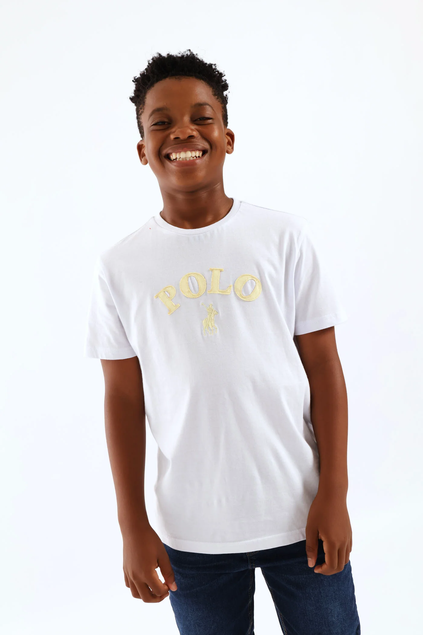 Boys Alistair Applique T-Shirt - White - Image 3