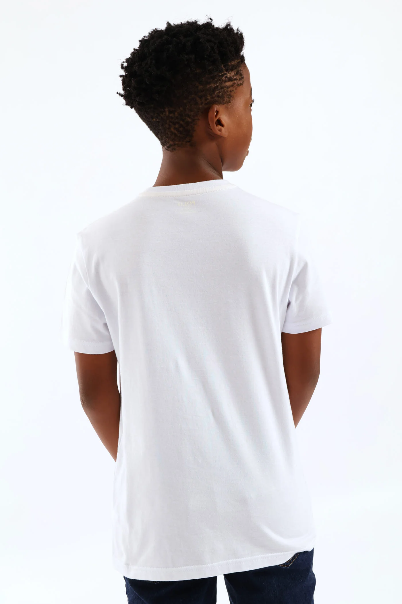 Boys Alistair Applique T-Shirt - White - Image 5