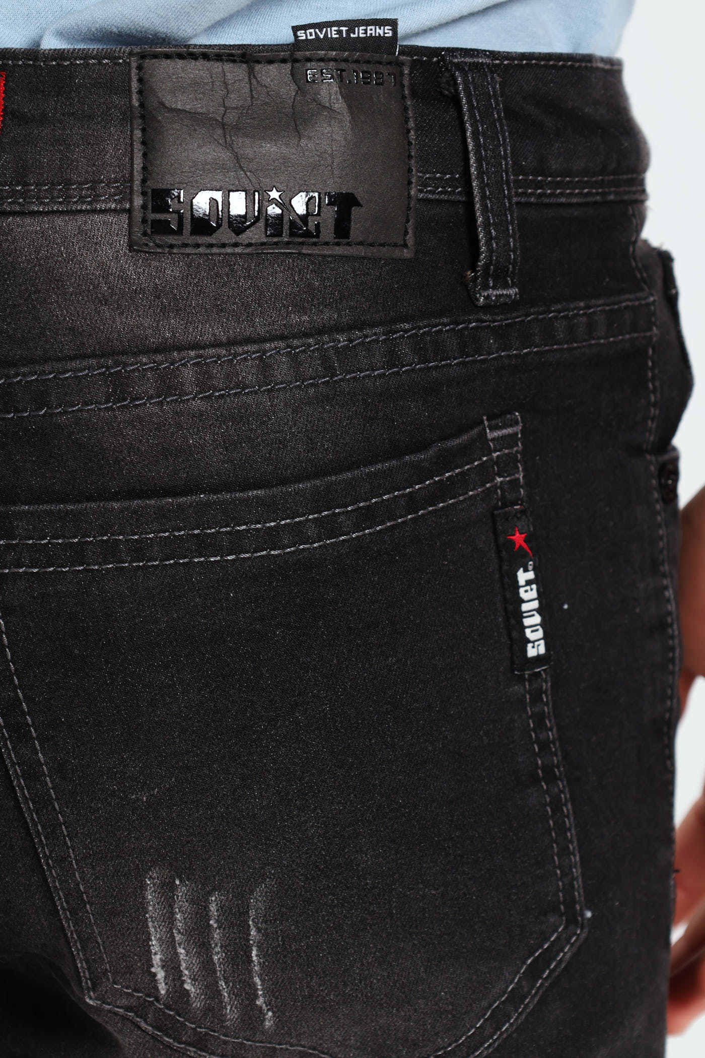 Boys Amarante Skinny Denim - Black - Image 4