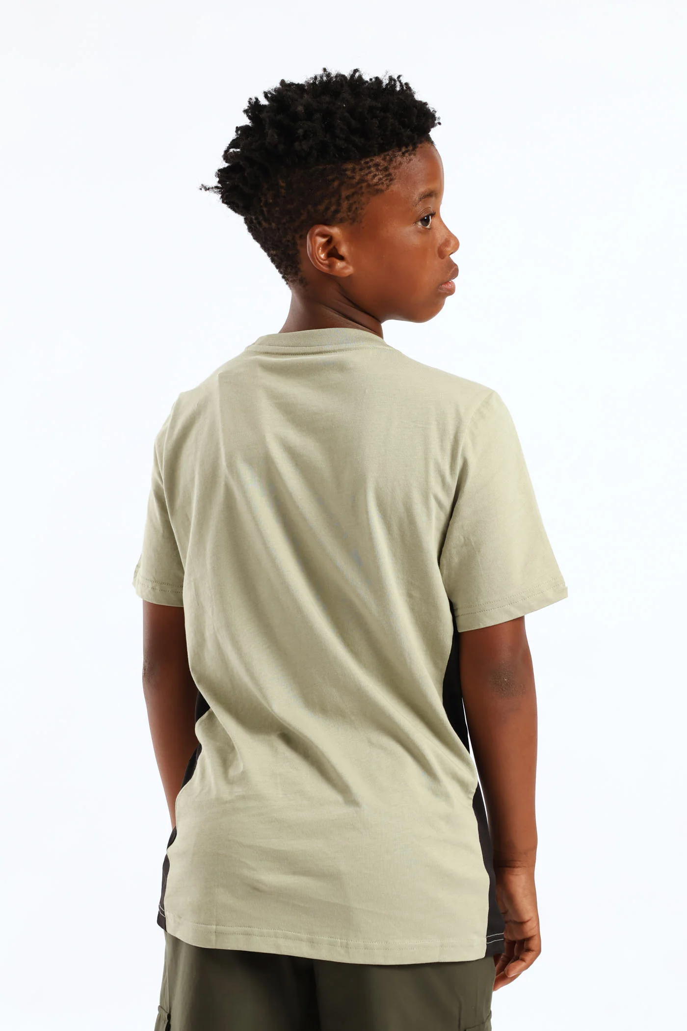 Boys Active Sports Tee - Army Green - Image 4