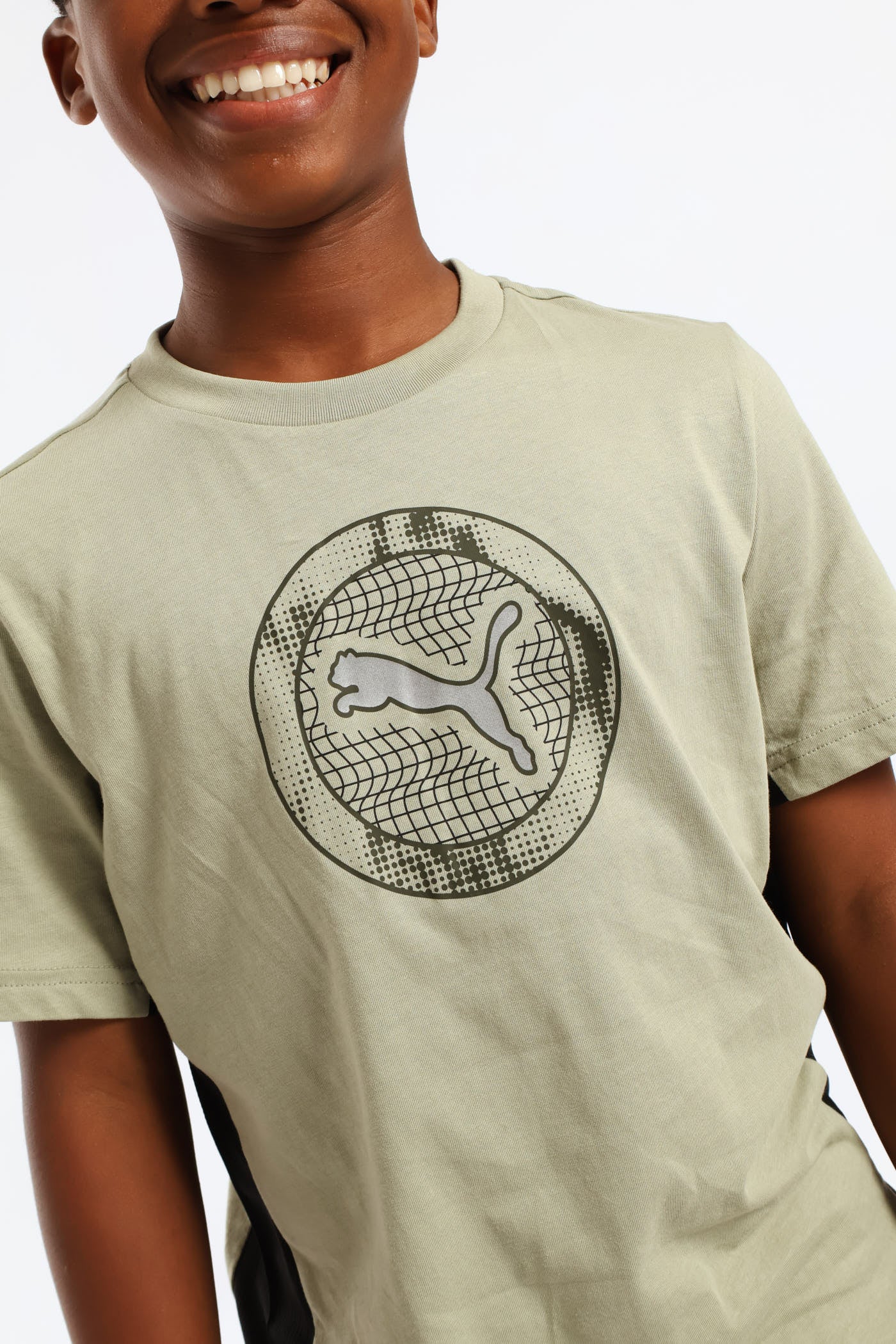 Boys Active Sports Tee - Army Green - Image 5
