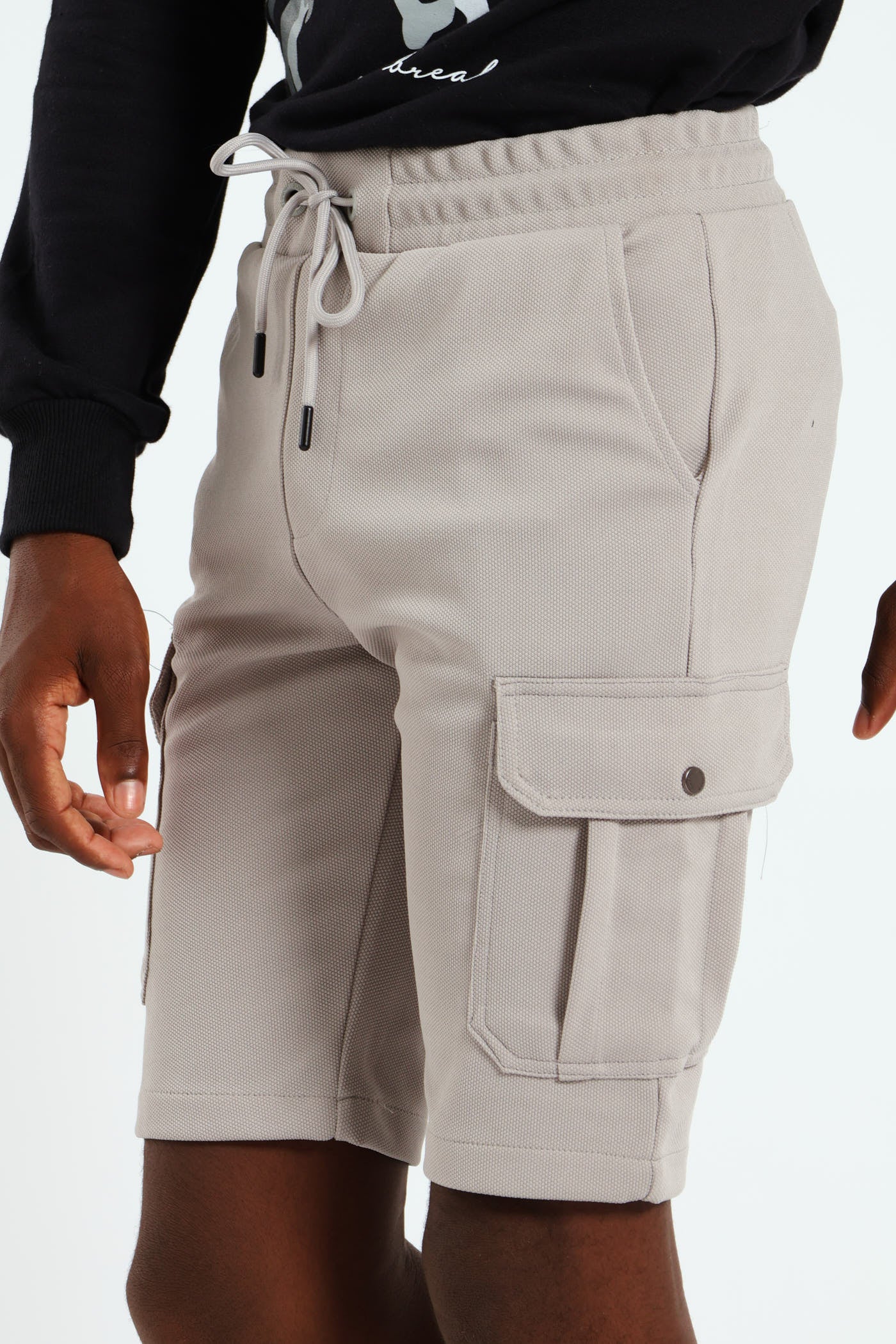 Boys Aspire Surface Interest Short - Grey - Image 5