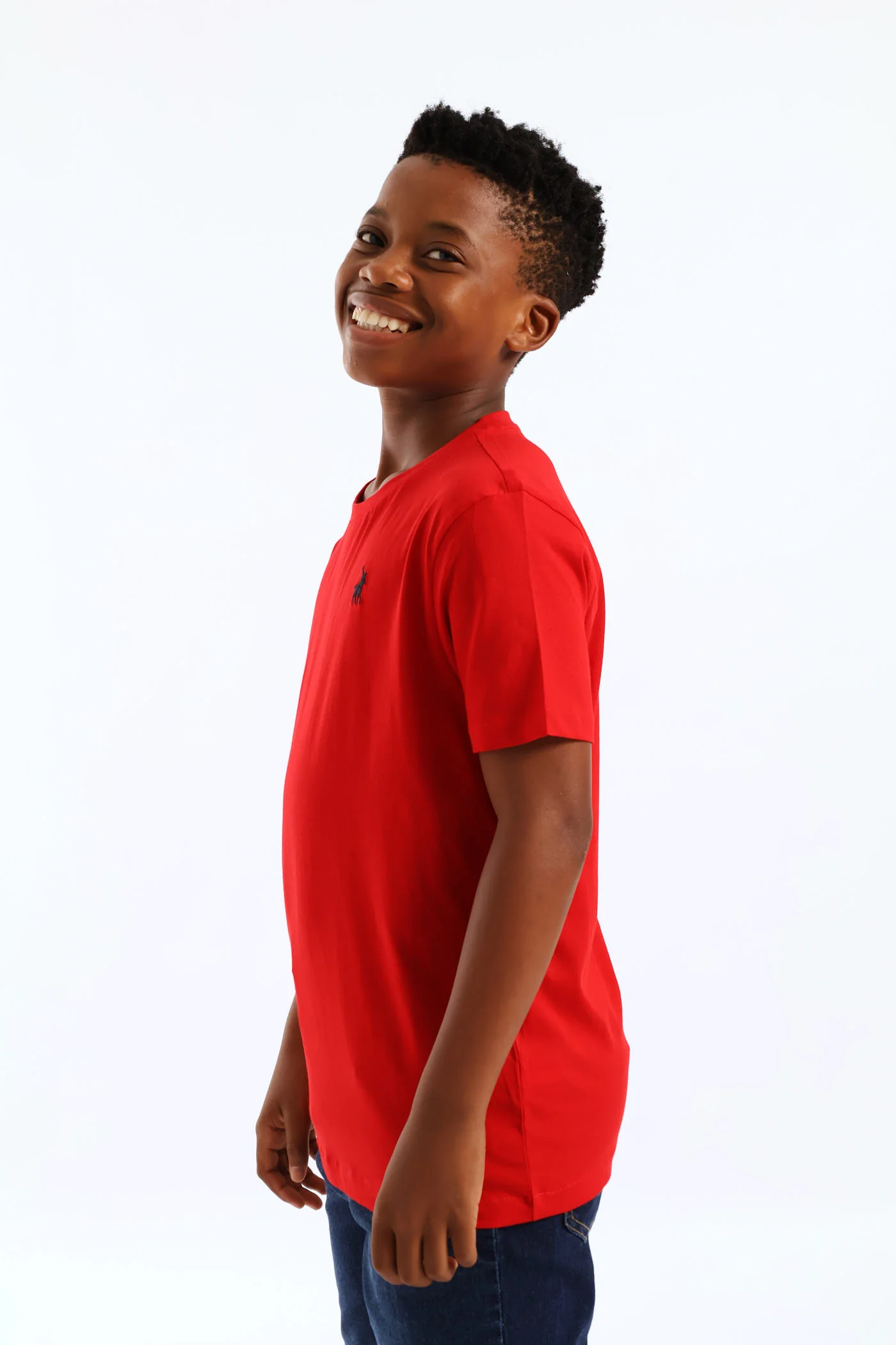 Boys Austin Classic T-Shirt - Red - Image 4