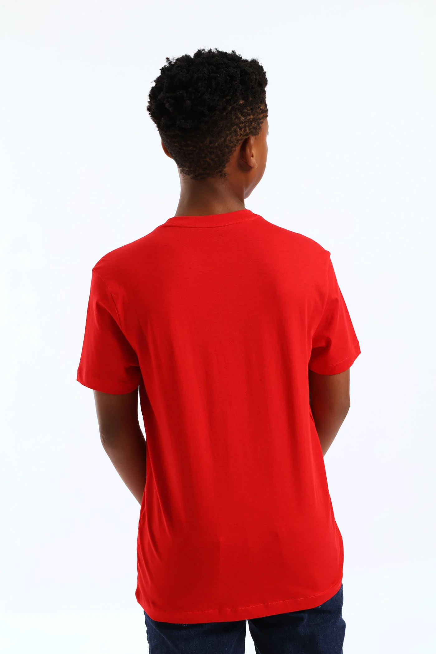 Boys Austin Classic T-Shirt - Red - Image 5