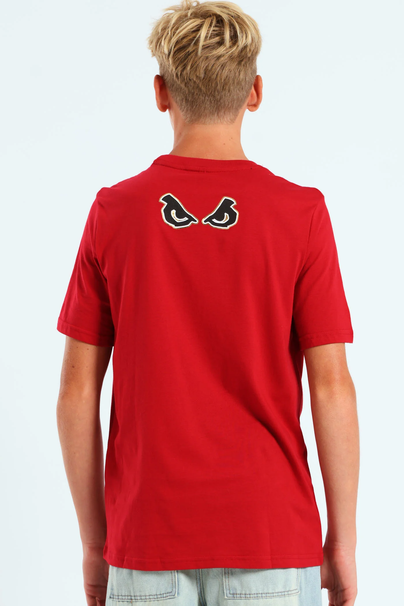 Boys Badboy Gothic Eye Tee - Red - Image 2