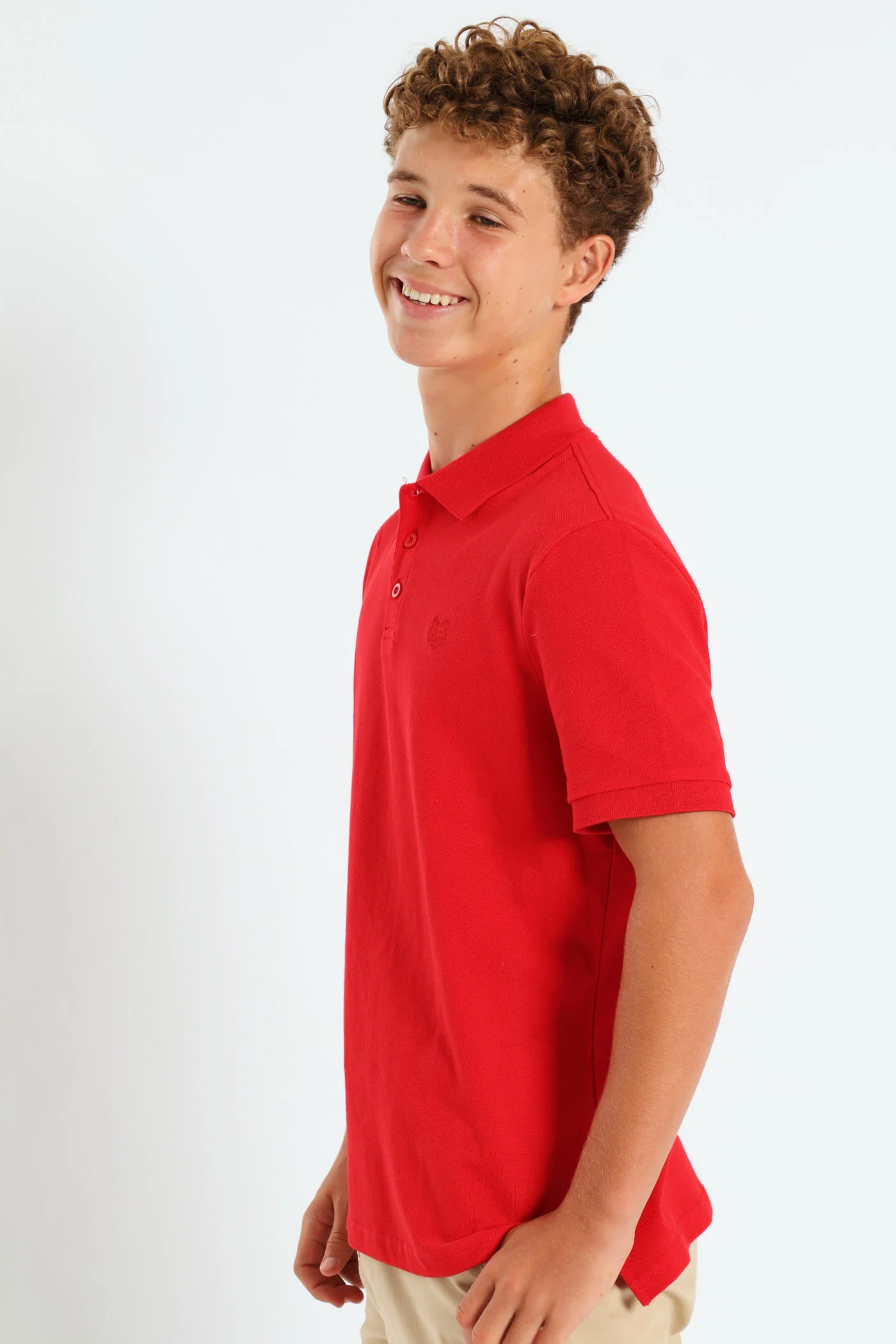 Boys Basic Golfer - Red - Image 2