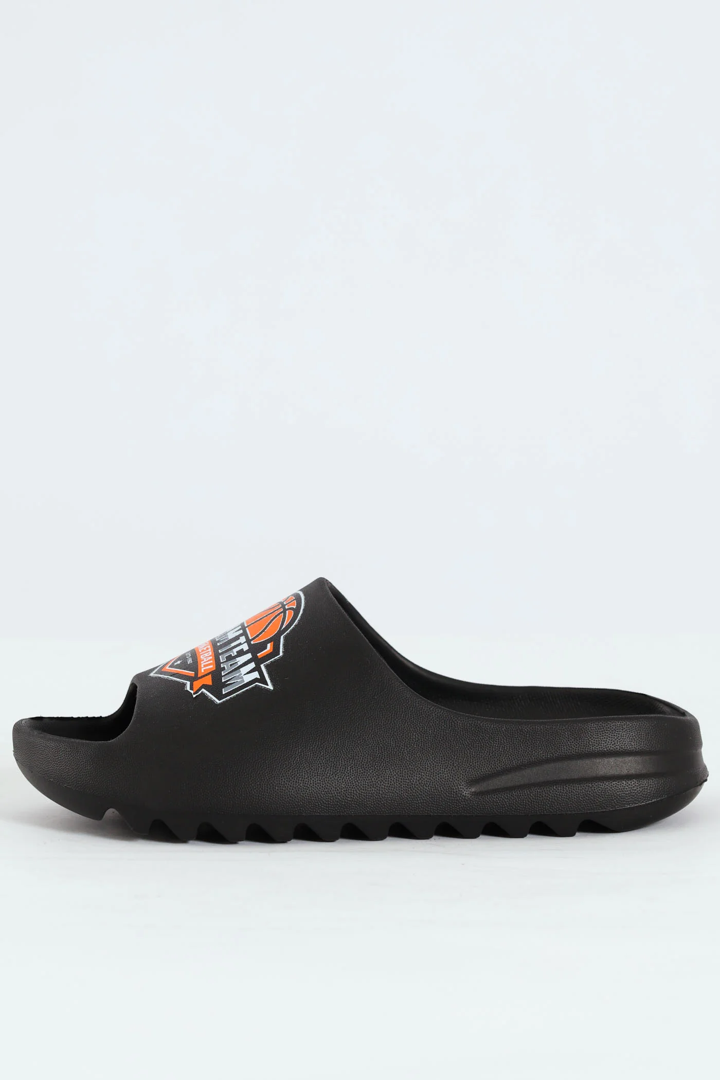 Boys Basketball Slide Sandal - Black - Image 4