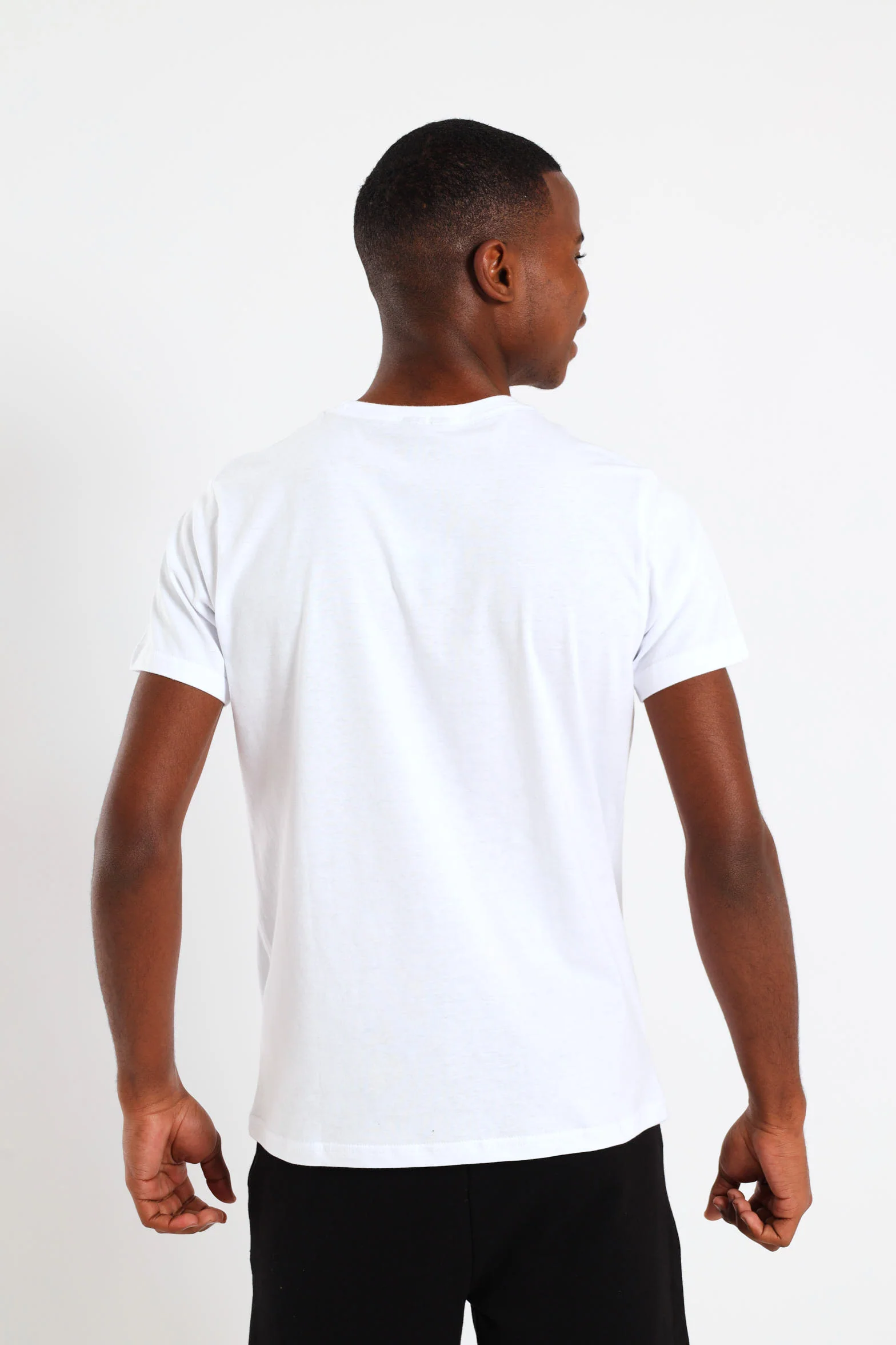 Boys Basketball Teddy Printed Tee - White - Image 4