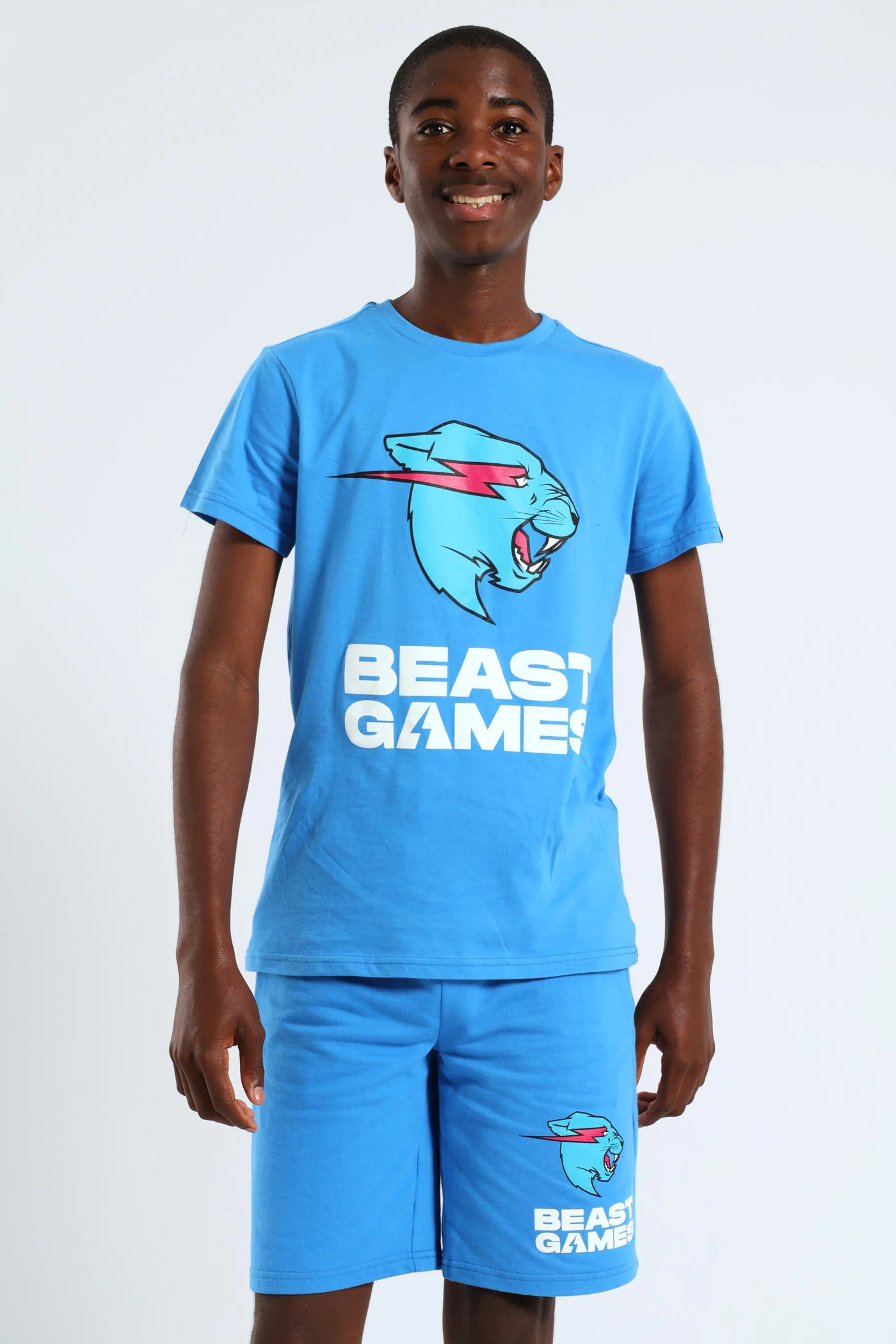 Boys Beast Games Short - Blue - Image 5