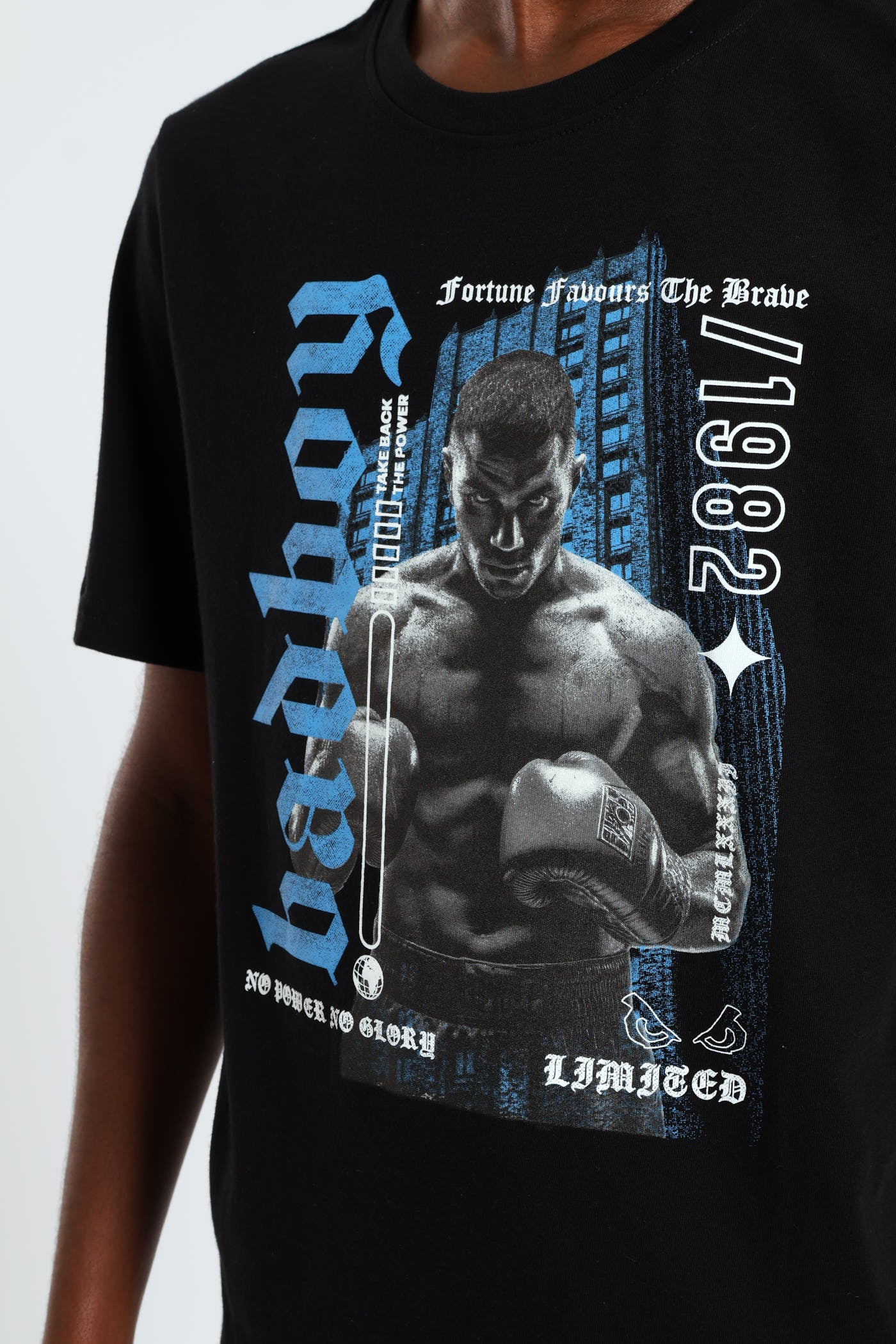 Boys Boxer Tee - Black - Image 3