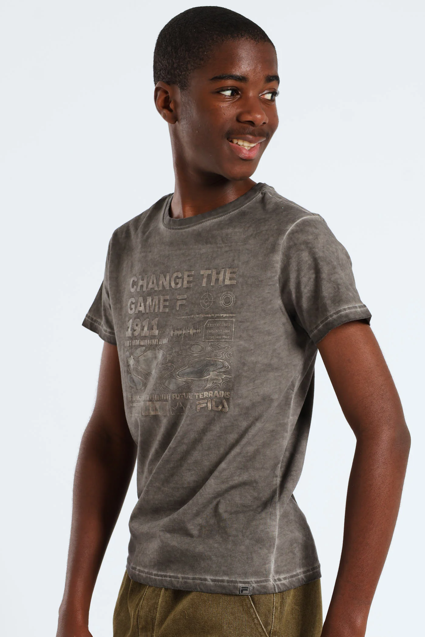 Boys Brenner T-Shirt - Grey - Image 2