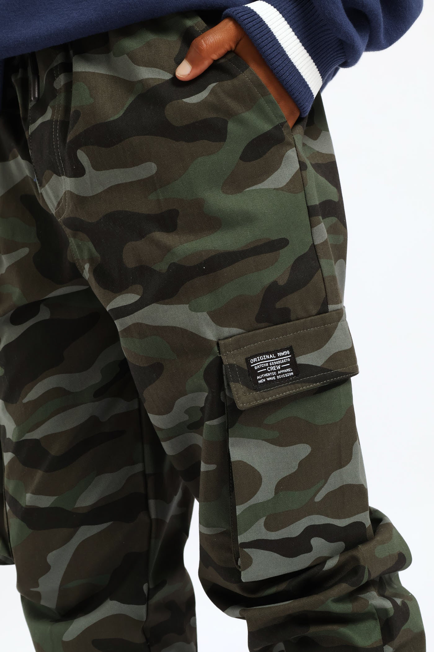 Boys Camo Cargo Jogger - Green - Image 2